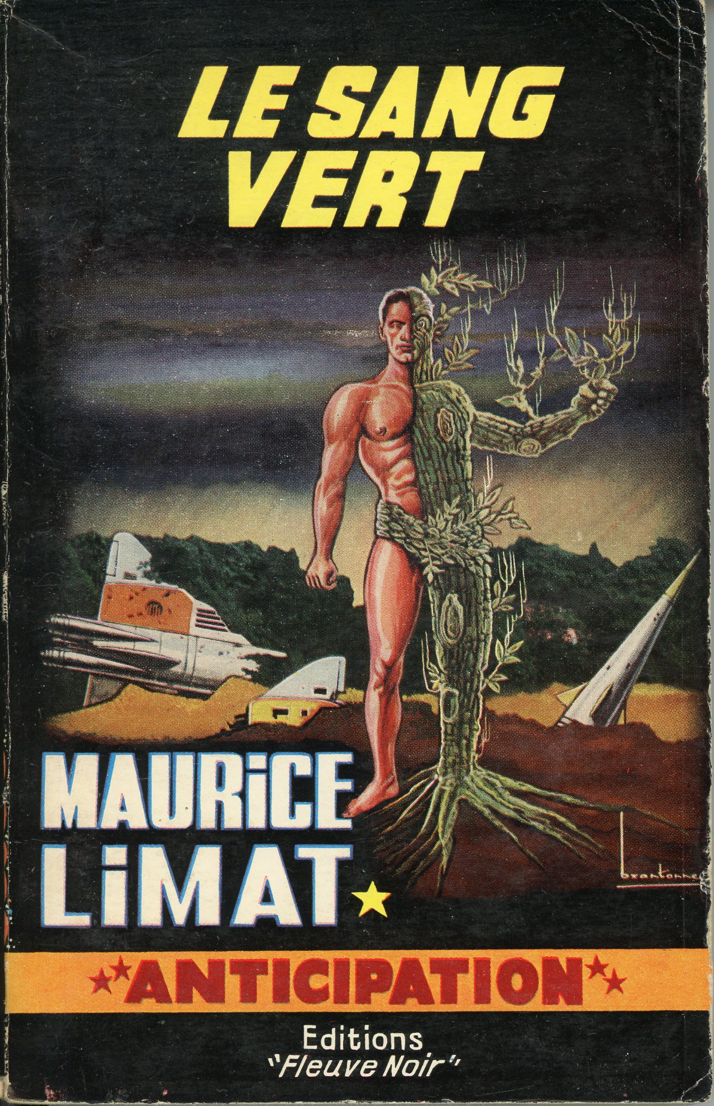 LIVRE-FLEUVE NOIR ANTICIPATION LE SANG VERT N° 230 - MAURICE LIMAT- 1963-LEMASTERBROCKERS