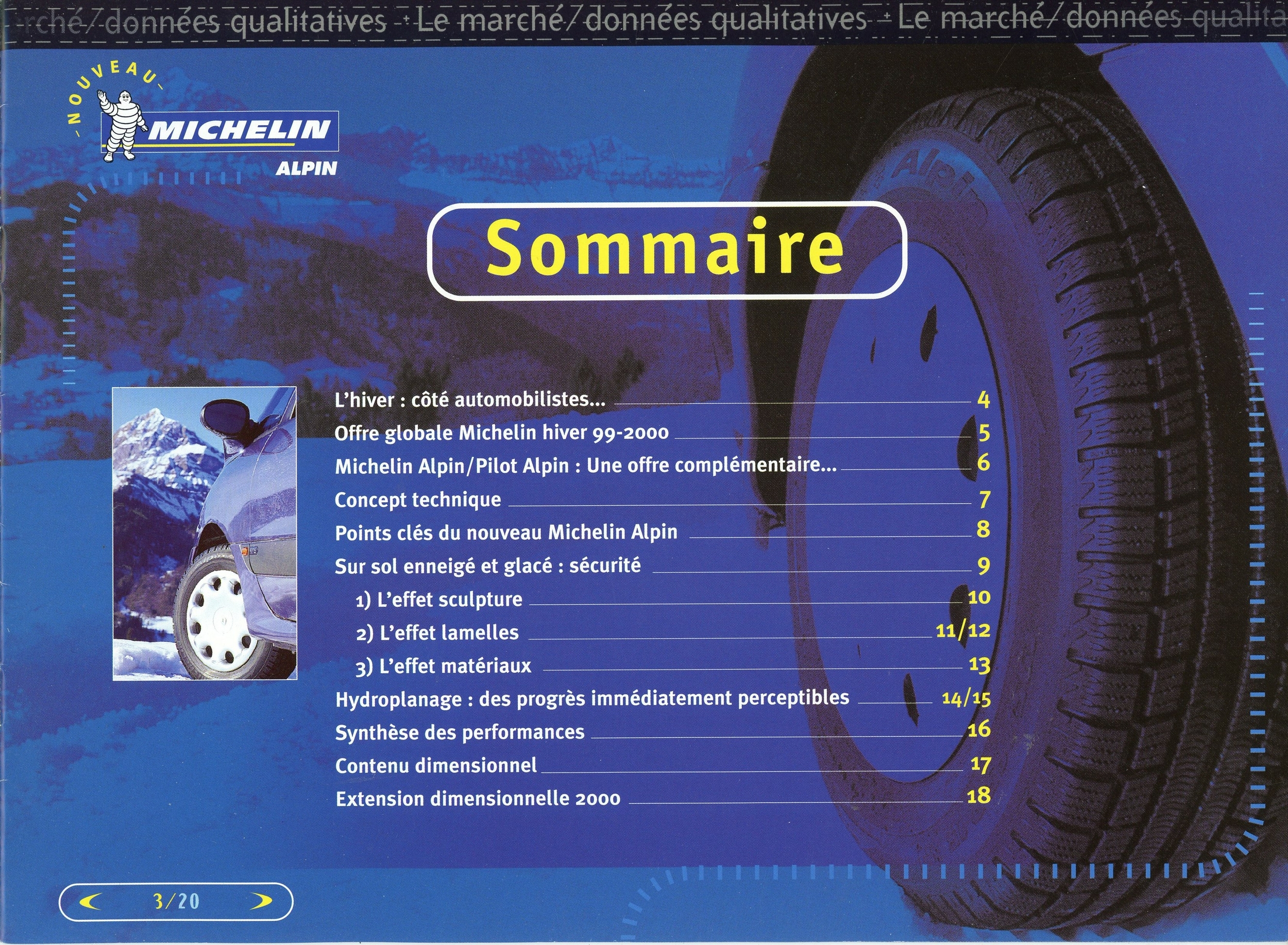 michelin-alpin-pneu-1999-2000-LEMASTERBROCKERS-BROCHURE-PNEUMATIQUE-PNEU