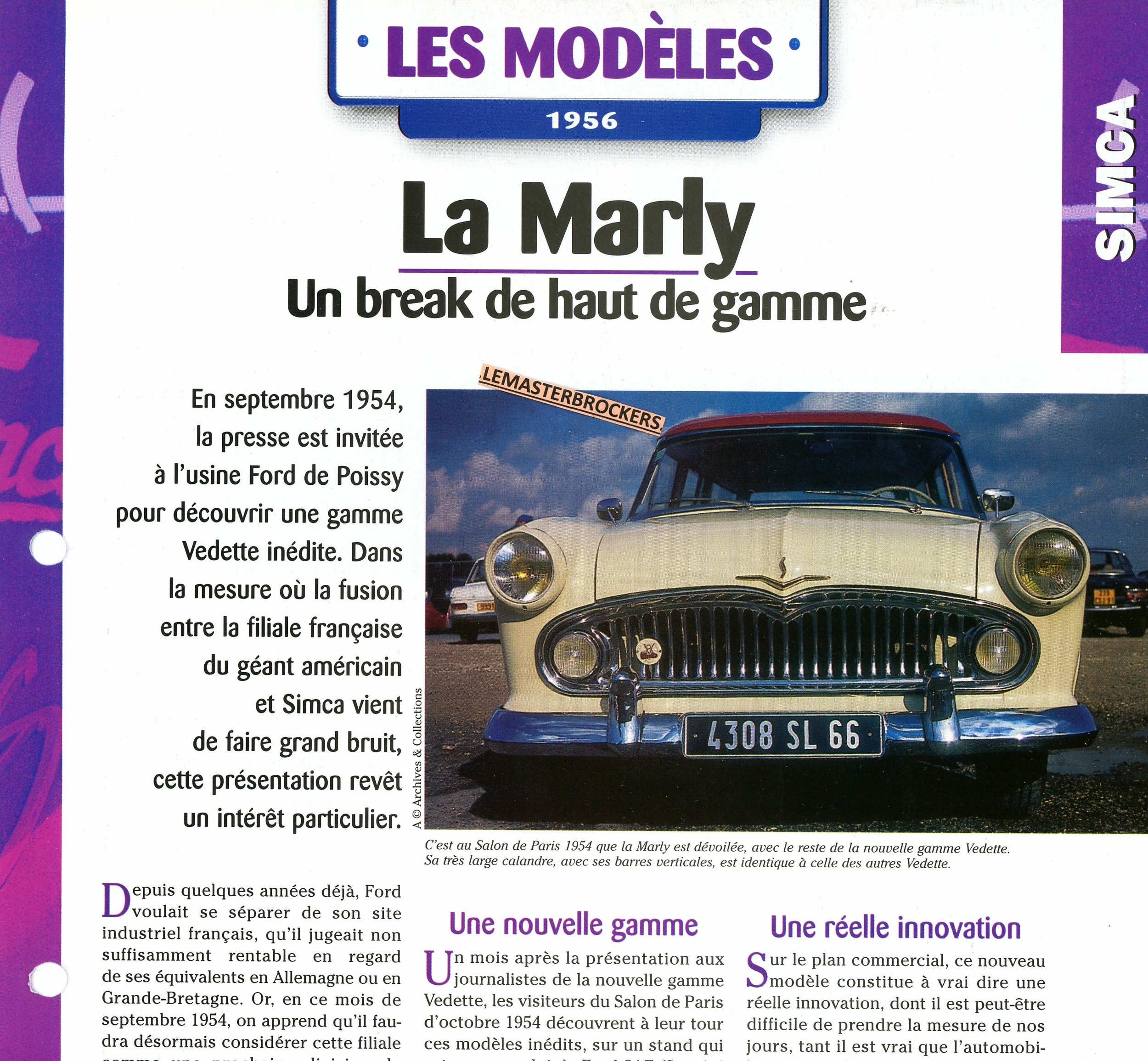 FICHE-SIMCA-MARLY-MODÈLES-1956-LEMASTERBROCKERS