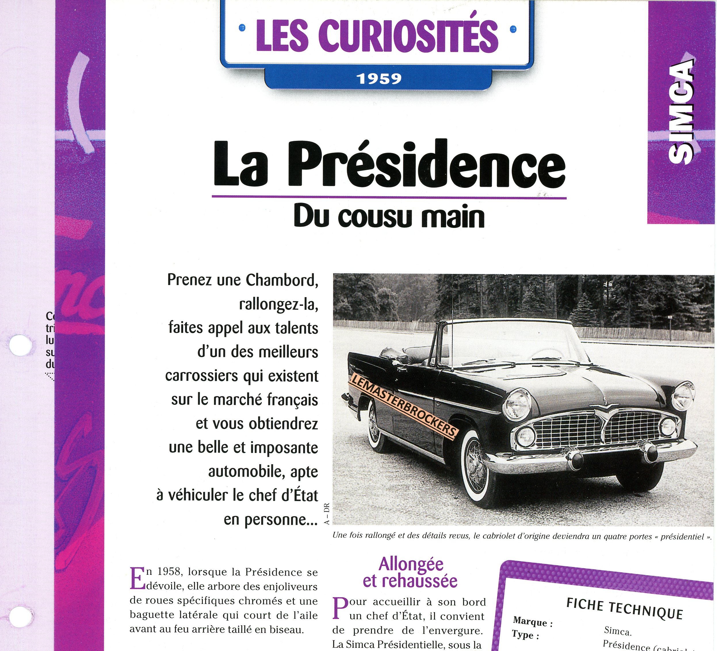 FICHE-AUTO-SIMCA-LA-PRESIDENCE-1959-LEMASTERBROCKERS