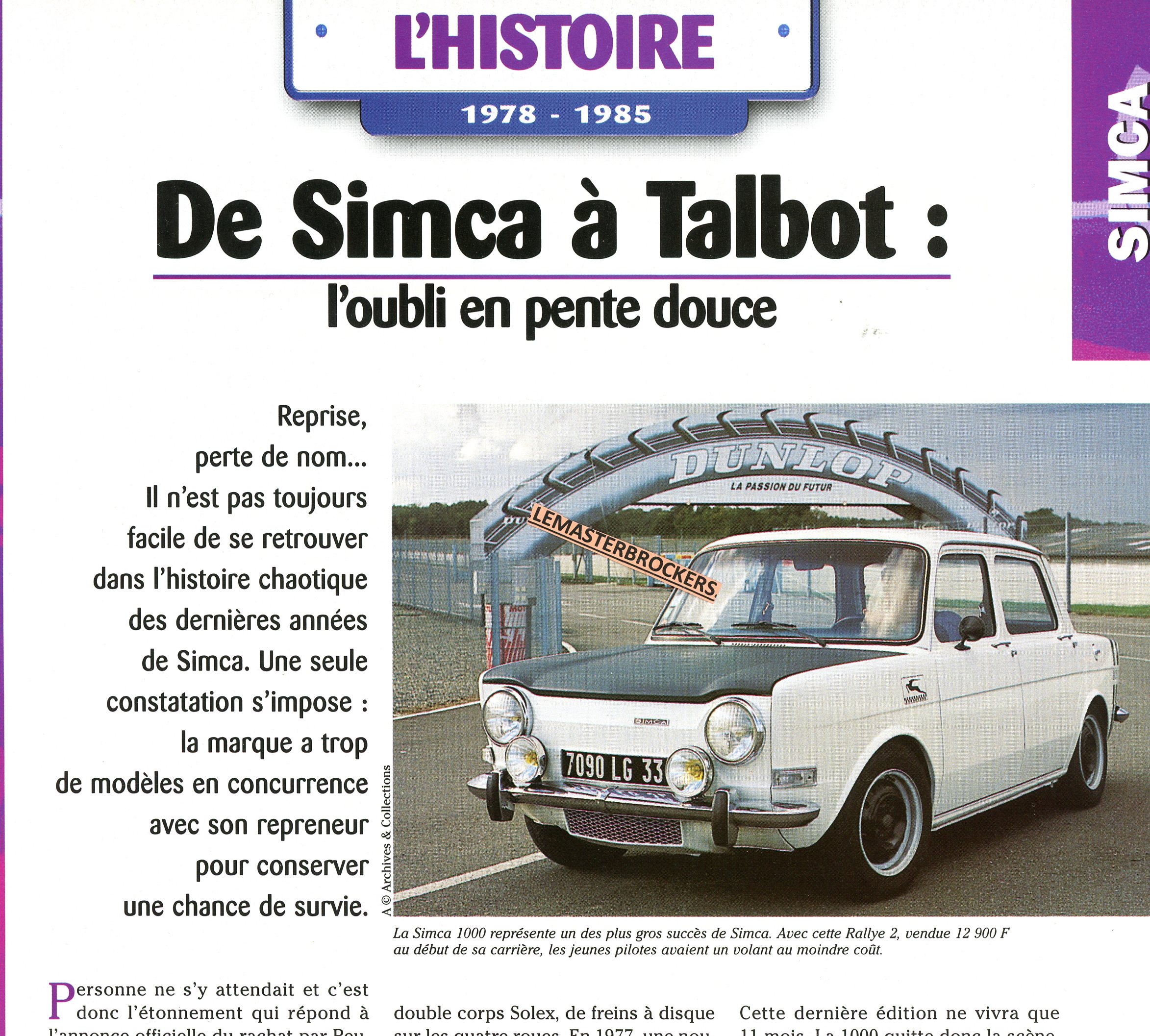 FICHE-AUTO-SIMCA-TALBOT-1978-1985-LEMASTERBROCKERS