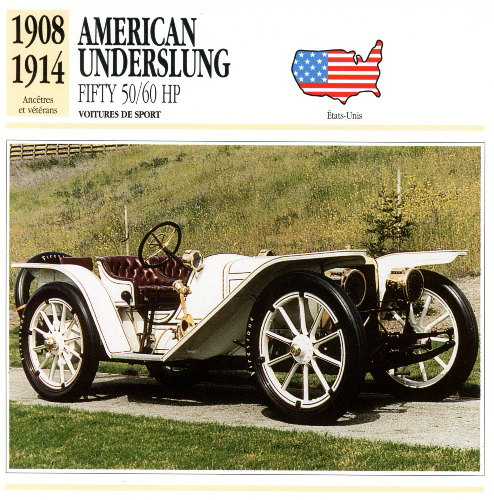 FICHE-AUTO-AMERICAN-UNDERSLUNG-FIFTY-LEMASTERBROCKERS-CARS-CARD
