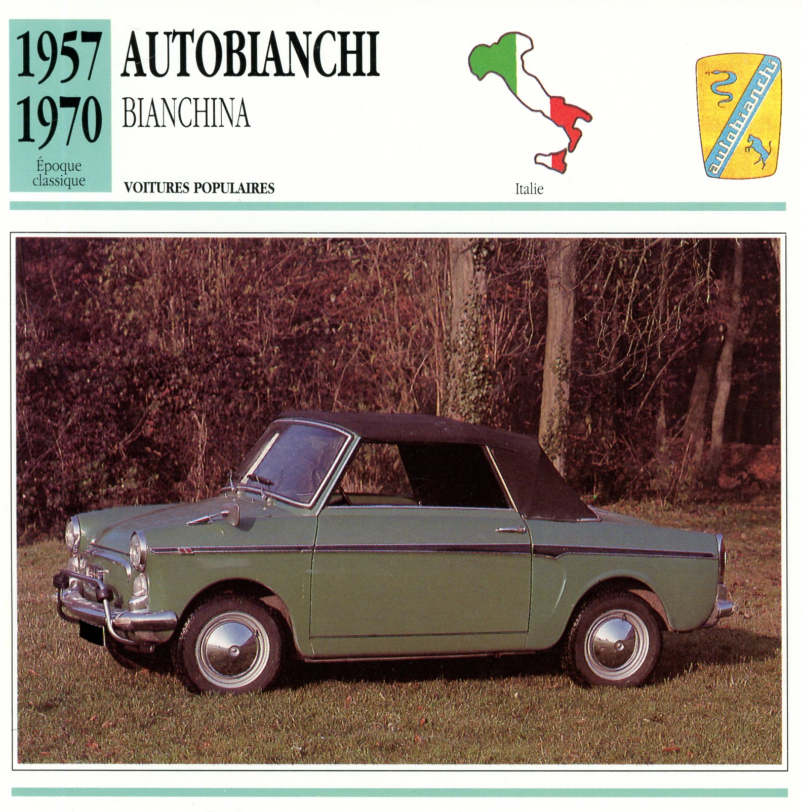 AUTOBIANCHI A112 ABARTH Poster voiture sport auto yougtimer vintage Arts déco EUR 80,00 - FR