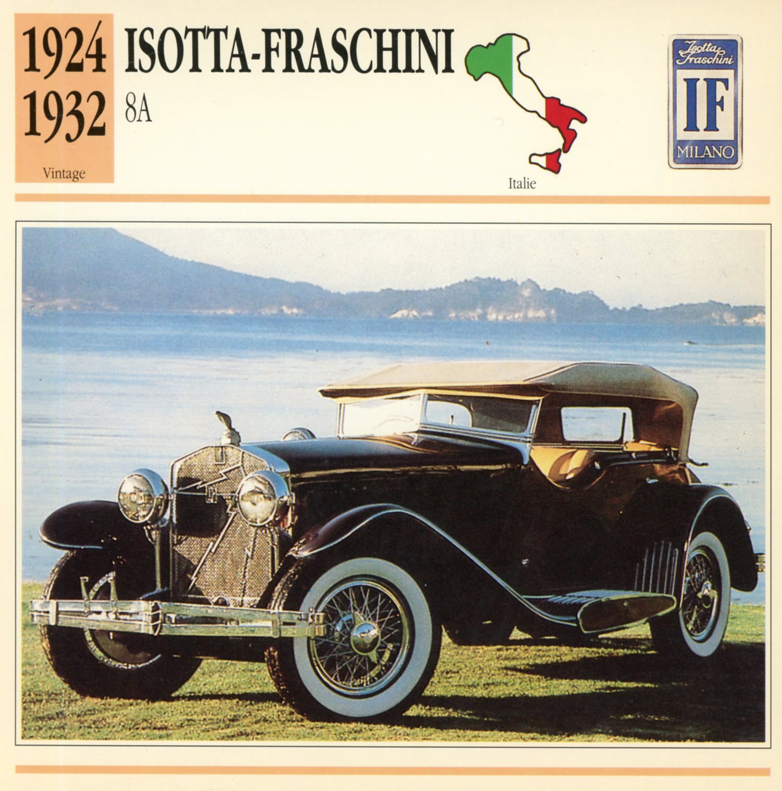 FICHE-AUTO-ISOTTA-FRASCHINI-8A-LEMASTERBROCKERS-CARS-CARD