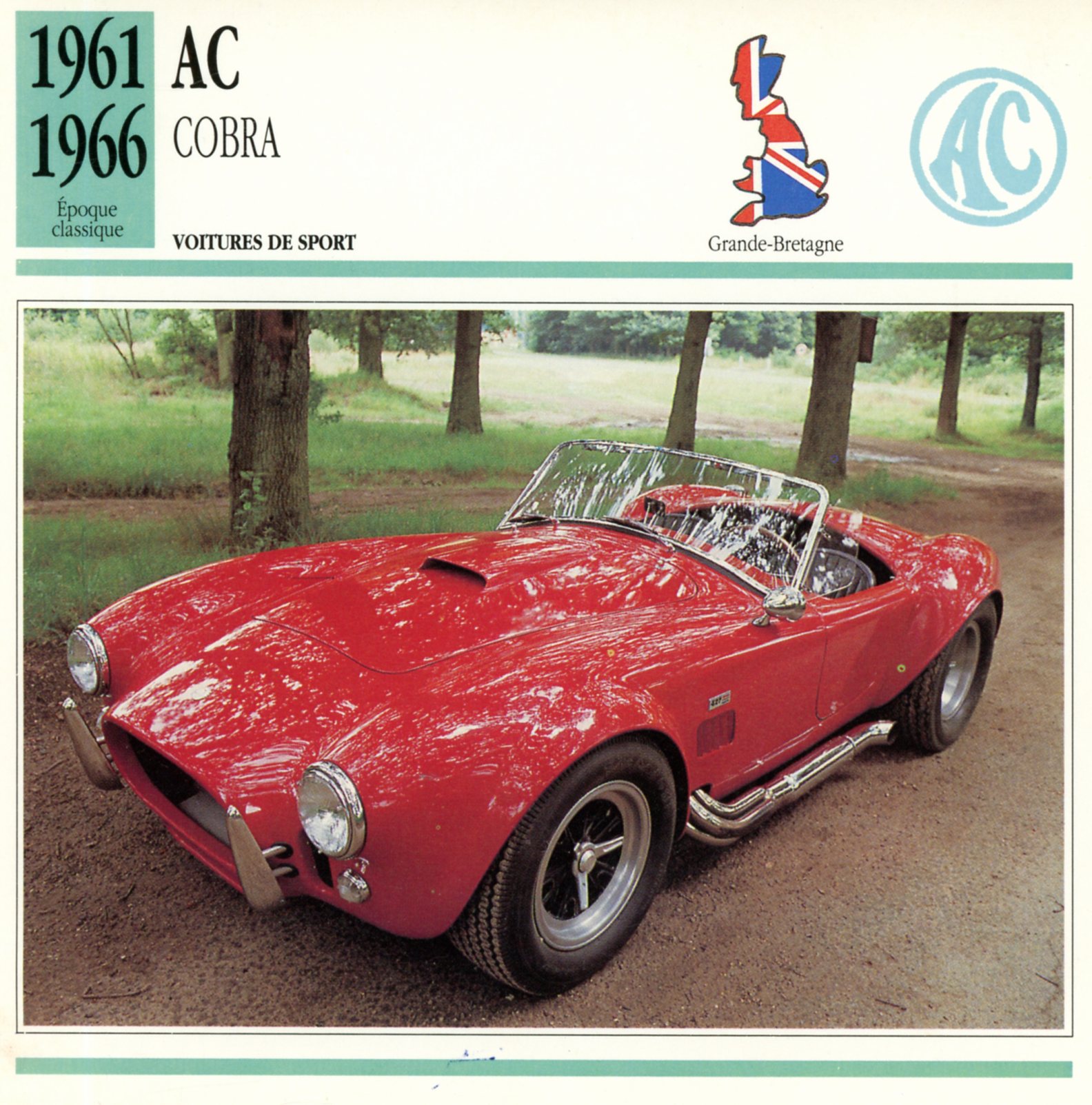 FICHE-AUTO-AC-COBRA-1961-1966-LEMASTERBROCKERS-CARS-CARD