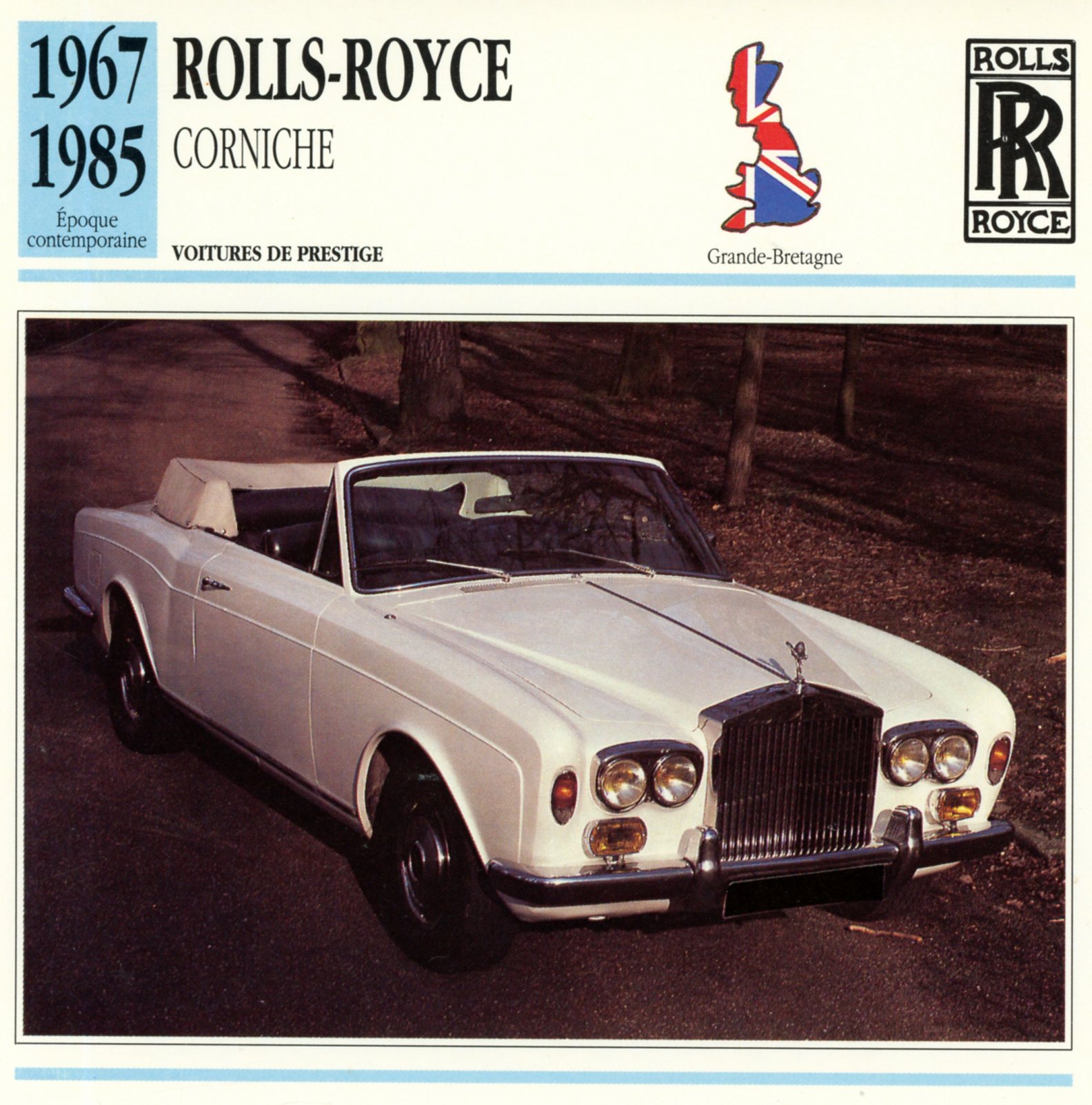 FICHE-AUTO-ROLLS-ROYCE-CORNICHE-1967-1985-LEMASTERBROCKERS-CARS-CARD-ATLAS