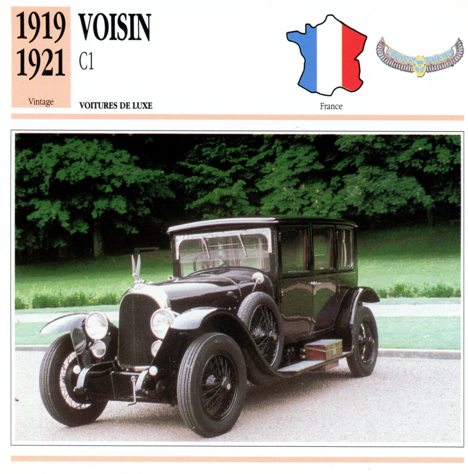 FICHE-AUTO-VOISIN-C1-LEMASTERBROCKERS-CARS-CARD-ATLAS-1919-1921