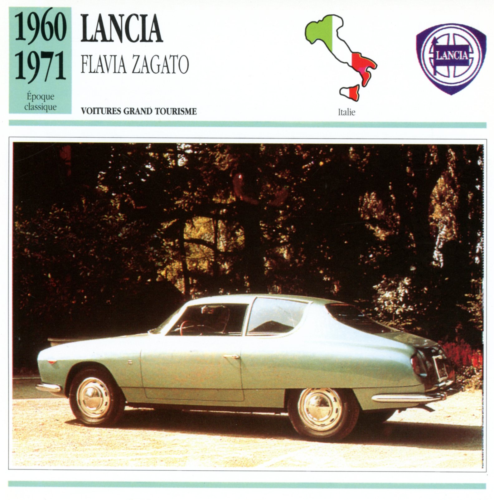 FICHE-AUTO-CARACTÉRISTIQUES-LANCIA-ZAGATO-1960-LEMASTERBROCKERS-CARS-CARD