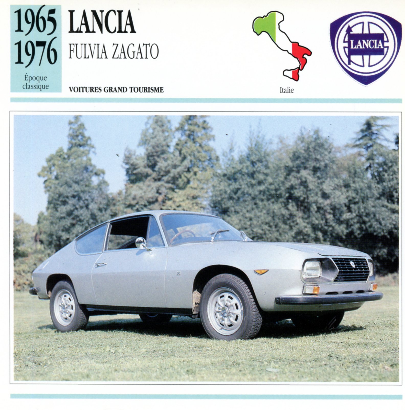 FICHE-AUTO-CARACTÉRISTIQUES-LANCIA-FULVIA-ZAGATO-1976-LEMASTERBROCKERS-CARS-CARD