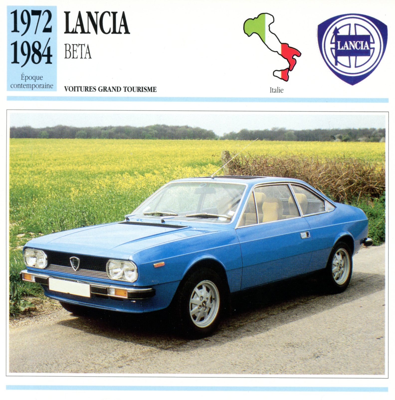 FICHE-AUTO-CARACTÉRISTIQUES-LANCIA-BETA-1972-1984-LEMASTERBROCKERS-CARS-CARD