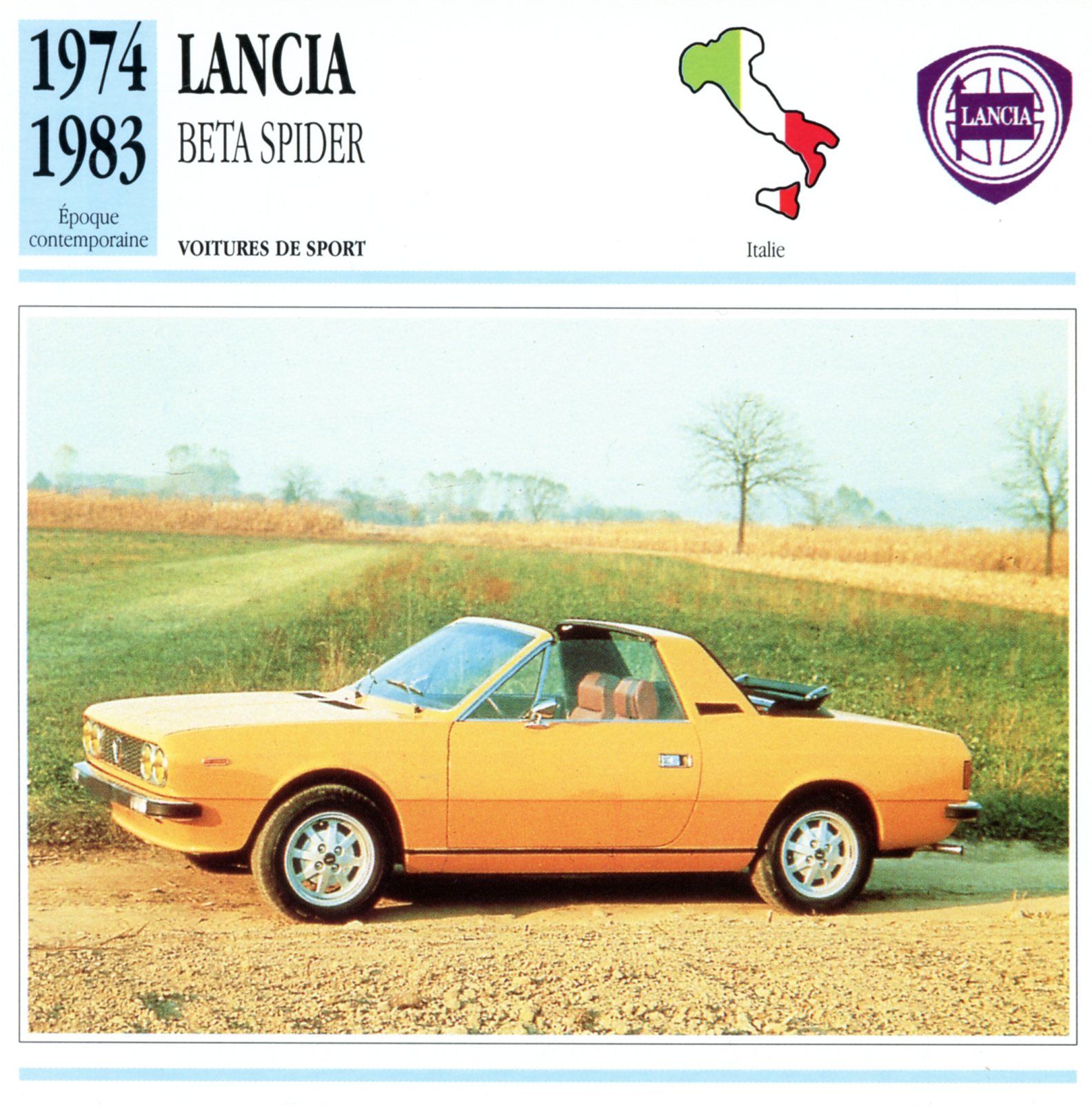 FICHE-AUTO-CARACTÉRISTIQUES-LANCIA-BETA-SPYDER-1974-1983-LEMASTERBROCKERS-CARS-CARD