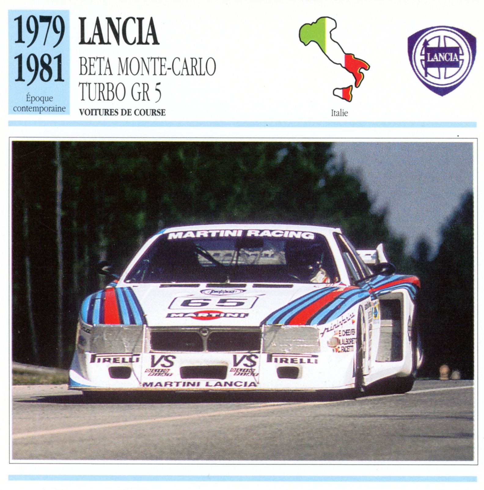 FICHE-LANCIA-BETA-MONTE-CARLO-TURBO-G5-LEMASTERBROCKERS-CARS-CARD-FICHE-AUTO