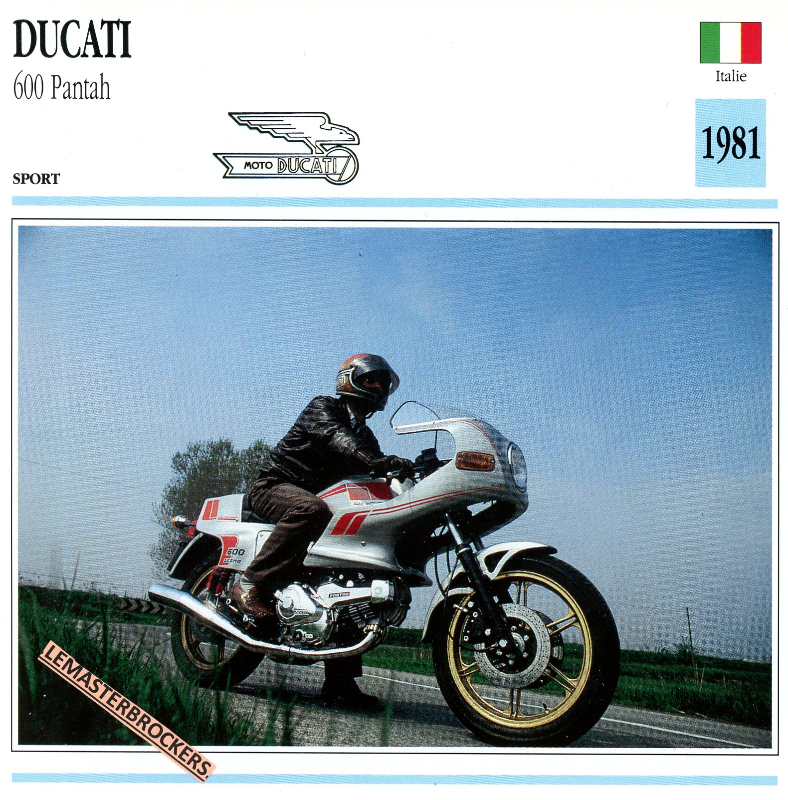 FICHE-MOTO-DUCATI-600-PANTAH-1981-LEMASTERBROCKERS-CARS-CARD
