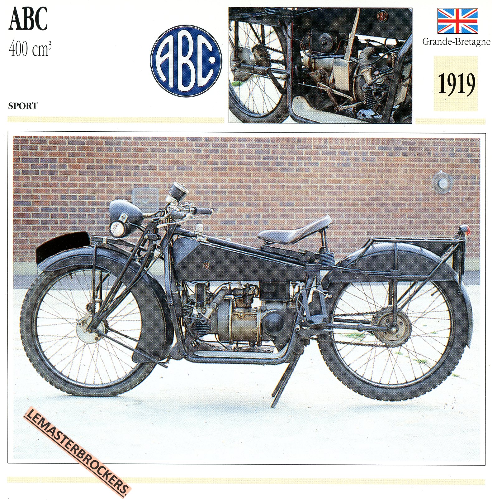 ABC 400 CM3  1919 - FICHE MOTO ATLAS