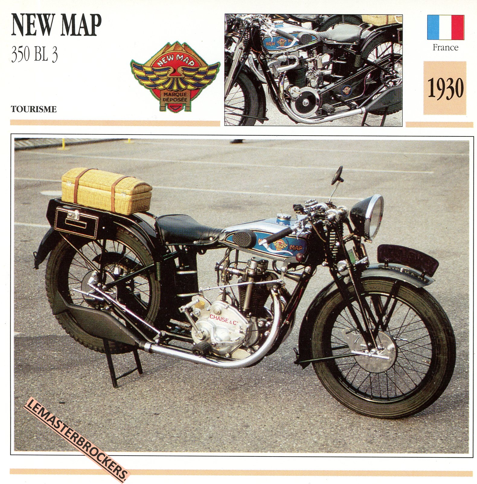 NEW-MPA-BL3-1960-NEWMAP-FICHE-MOTO-ATLAS-lemasterbrockers-CARD-MOTORCYCLE