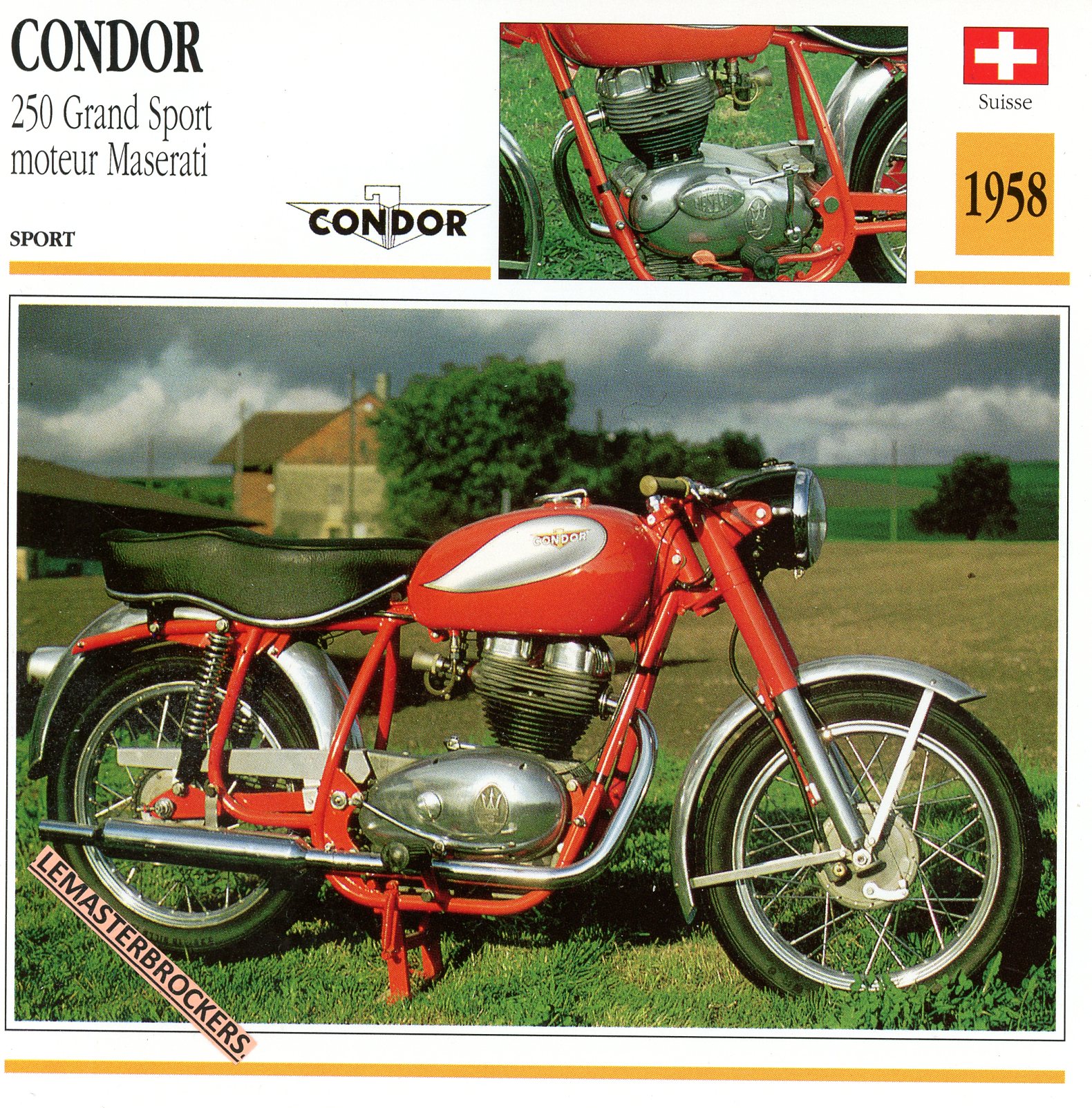 CONDOR-250-MASERATI-1958-FICHE-MOTO-ATLAS-lemasterbrockers-CARD-MOTORCYCLE