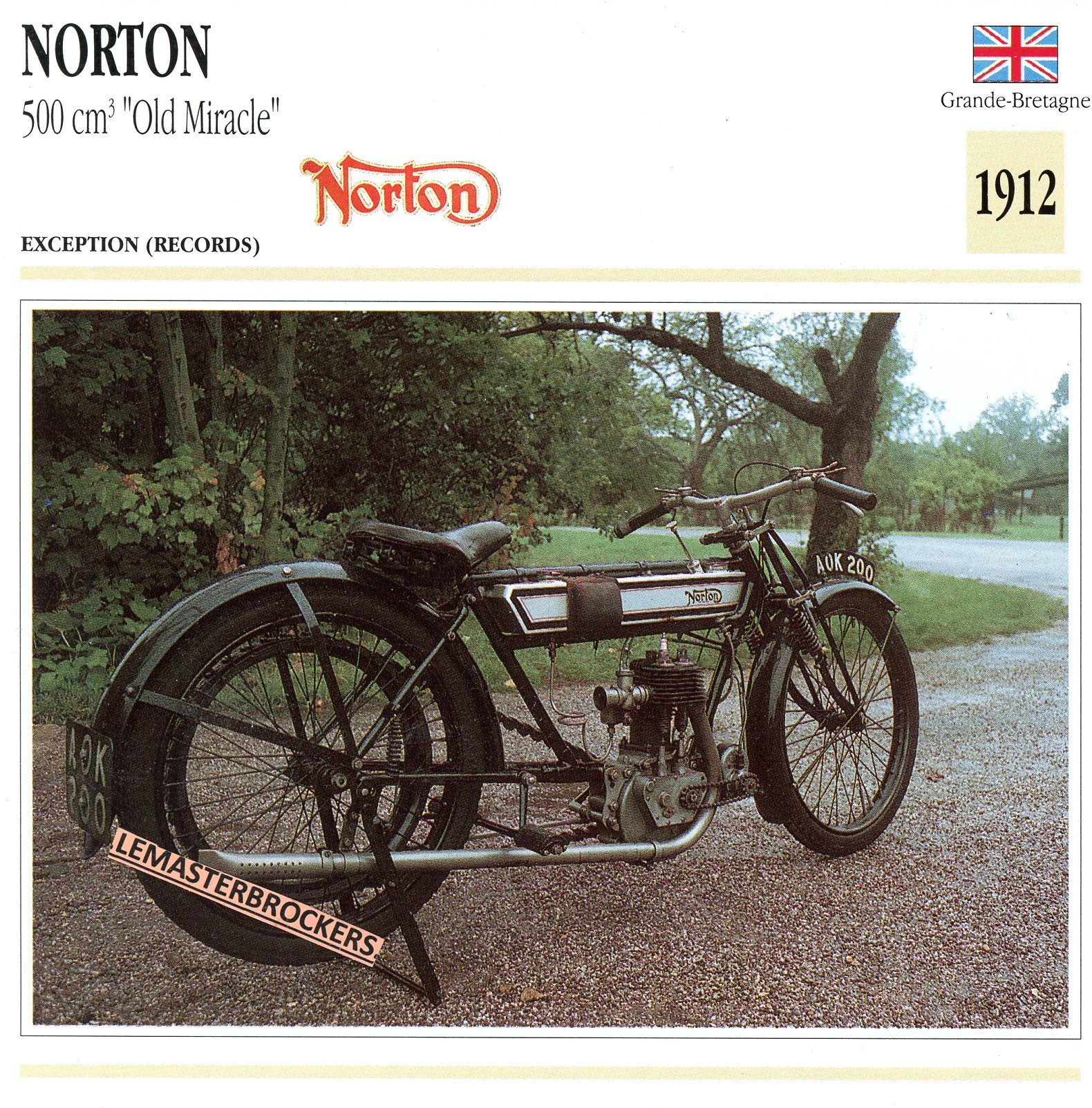 NORTON-500-OLD-MIRACLE-1912-FICHE-MOTO-ATLAS-lemasterbrockers-CARD-MOTORCYCLE