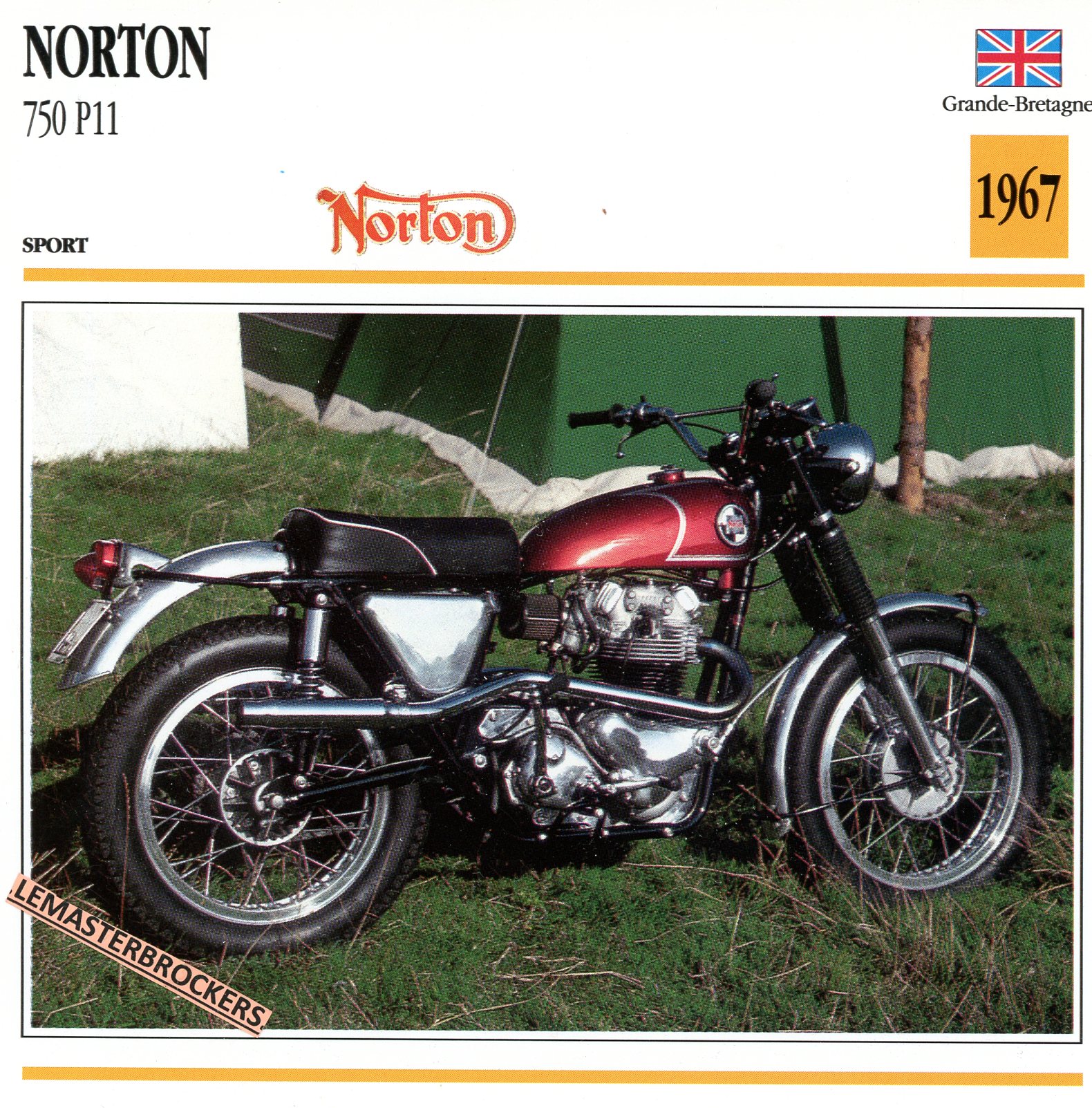 NORTON-750-P11-1967-ELECTRA-FICHE-MOTO-ATLAS-lemasterbrockers-CARD-MOTORCYCLE