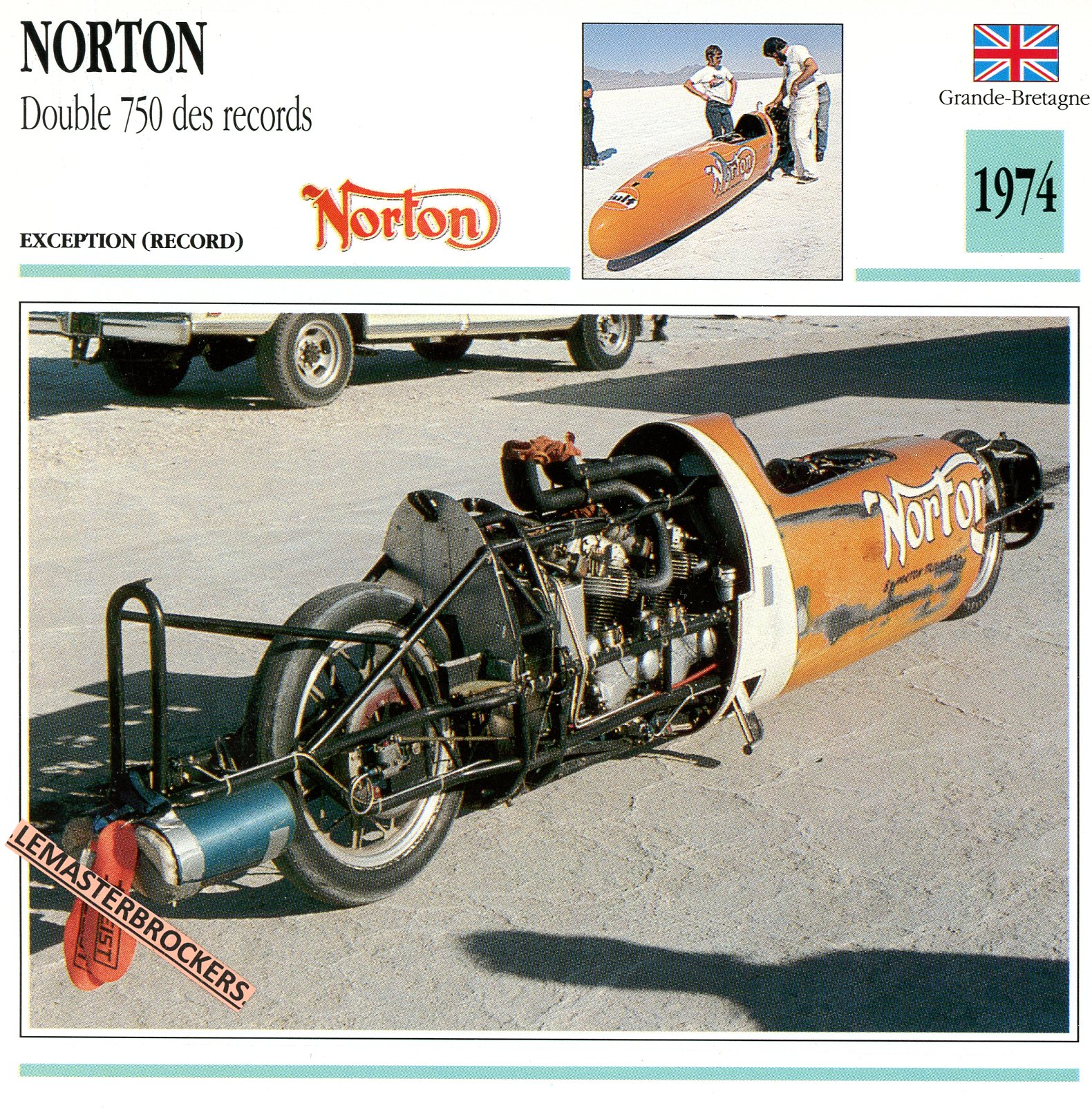 NORTON-DOUBLE-750-DES-RECORDS-1974-FICHE-MOTO-ATLAS-lemasterbrockers-CARD-MOTORCYCLE