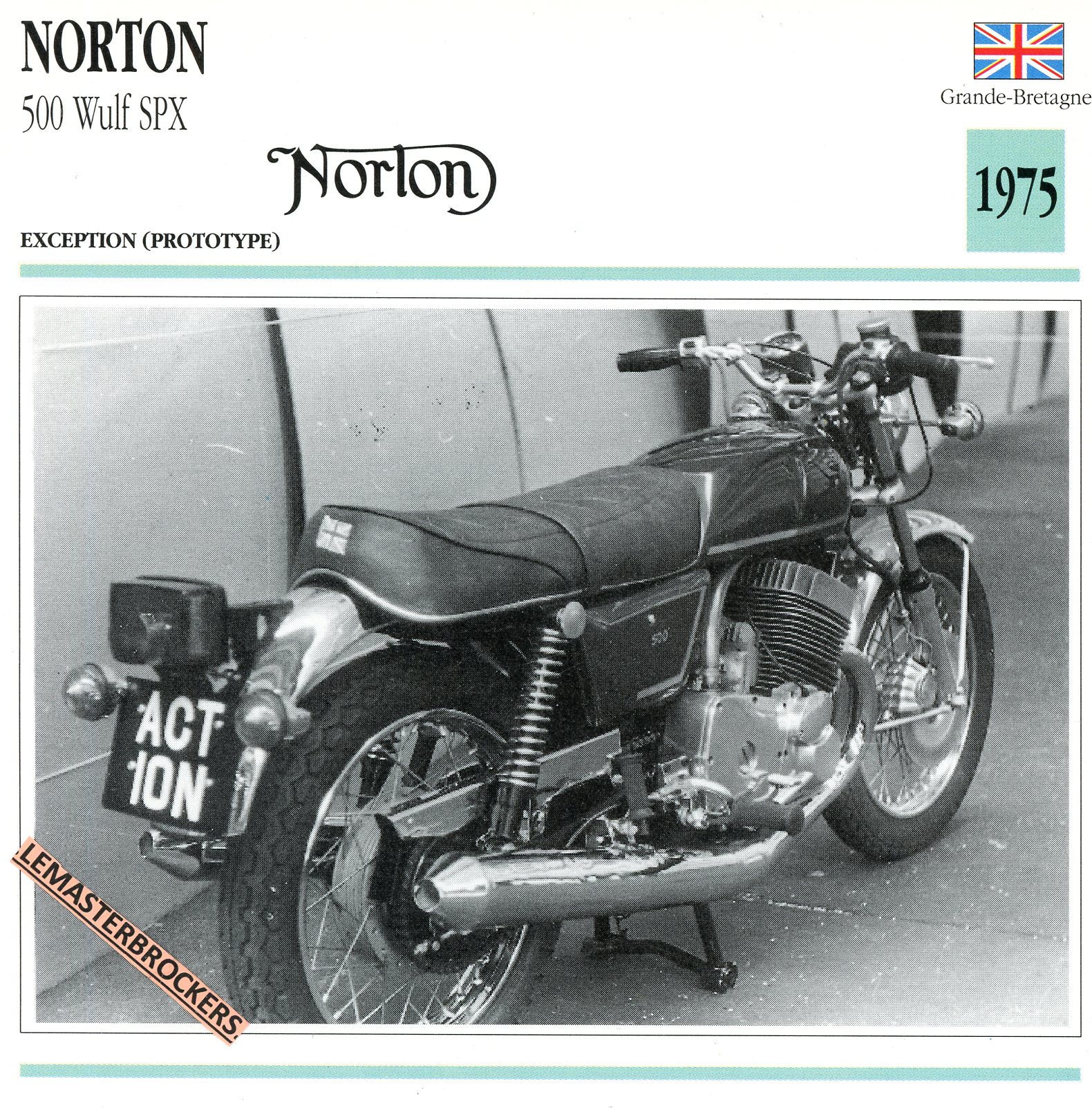NORTON-500-WULF-SPX-1975-FICHE-MOTO-ATLAS-lemasterbrockers-CARD-MOTORCYCLE