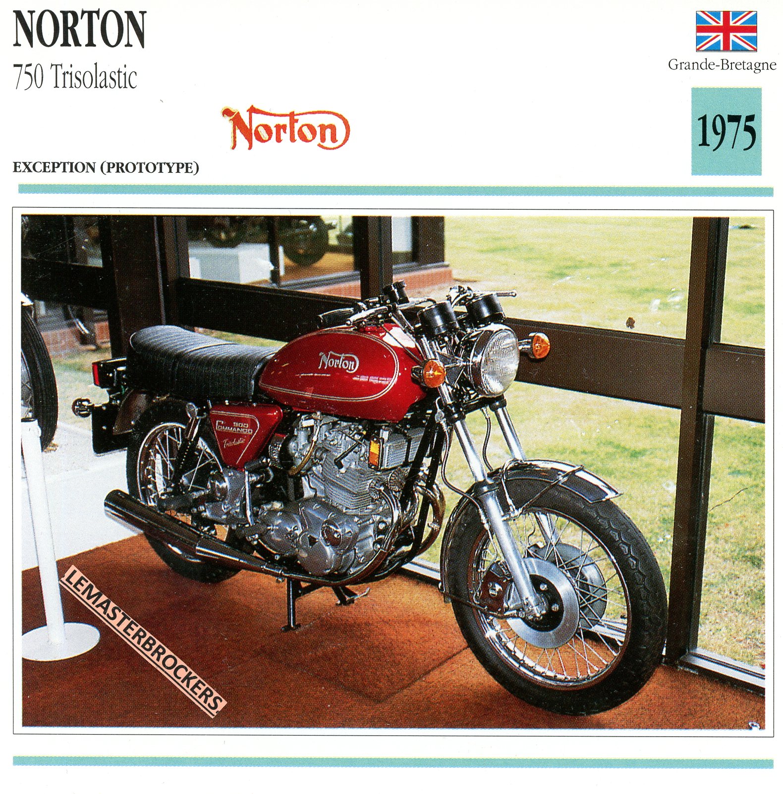 NORTON-750-TRISOLASTIC-1975-FICHE-MOTO-ATLAS-lemasterbrockers-CARD-MOTORCYCLE