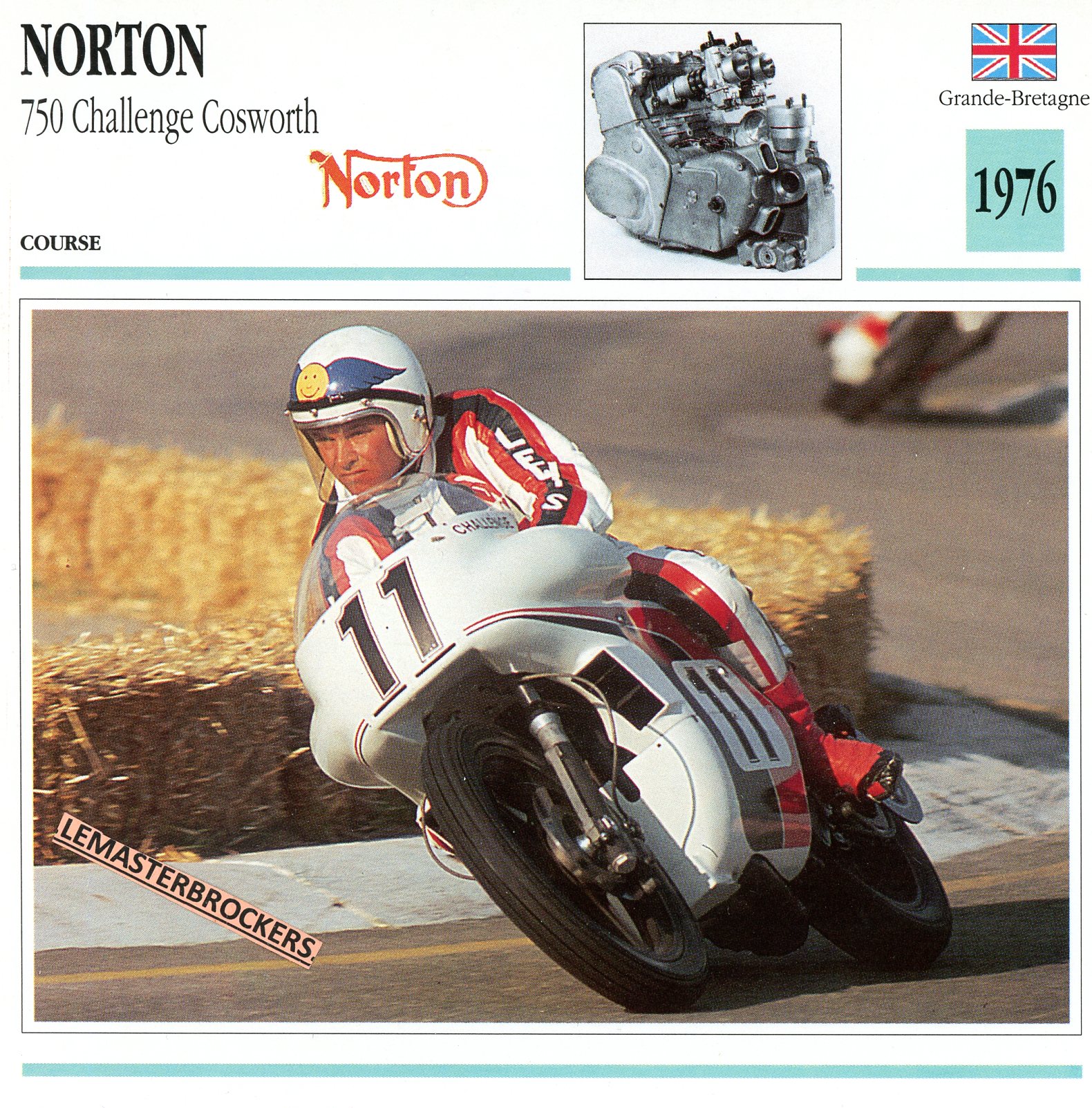 NORTON-750-CHALLENGE-COSWORTH-1976-FICHE-MOTO-ATLAS-lemasterbrockers-CARD-MOTORCYCLE