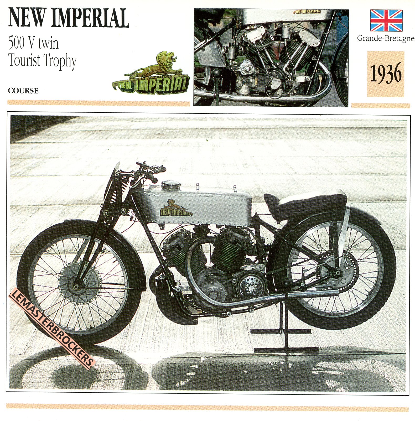 NEW-IMPERIAL-500-V-TWIN-TOURIST-TROPHY-1936 -FICHE-MOTO-LEMASTERBROCKERS