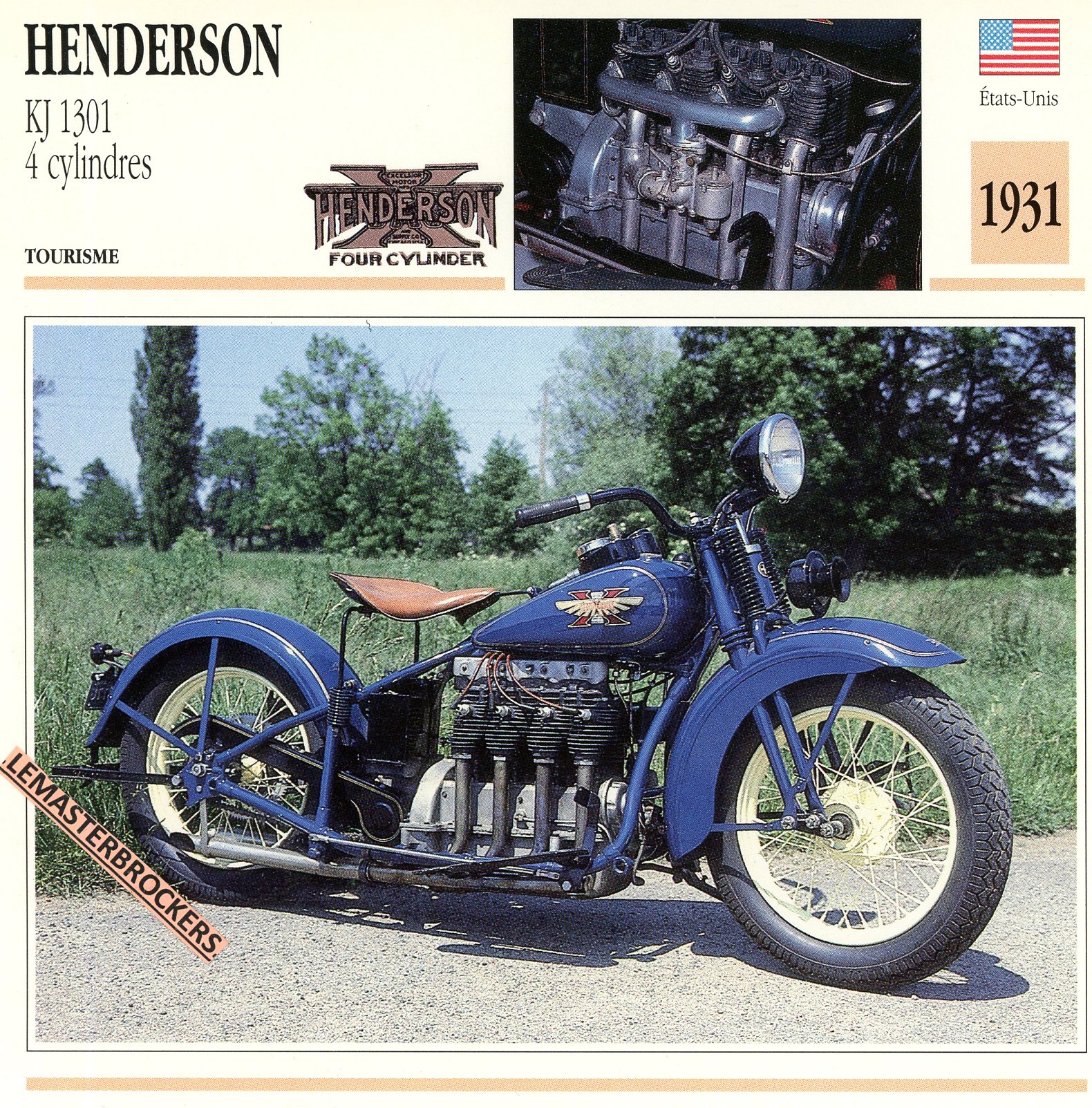 HENDERSON-KJ1301-4-CYLINDRES-1931-FICHE-MOTO-LEMASTERBROCKERS