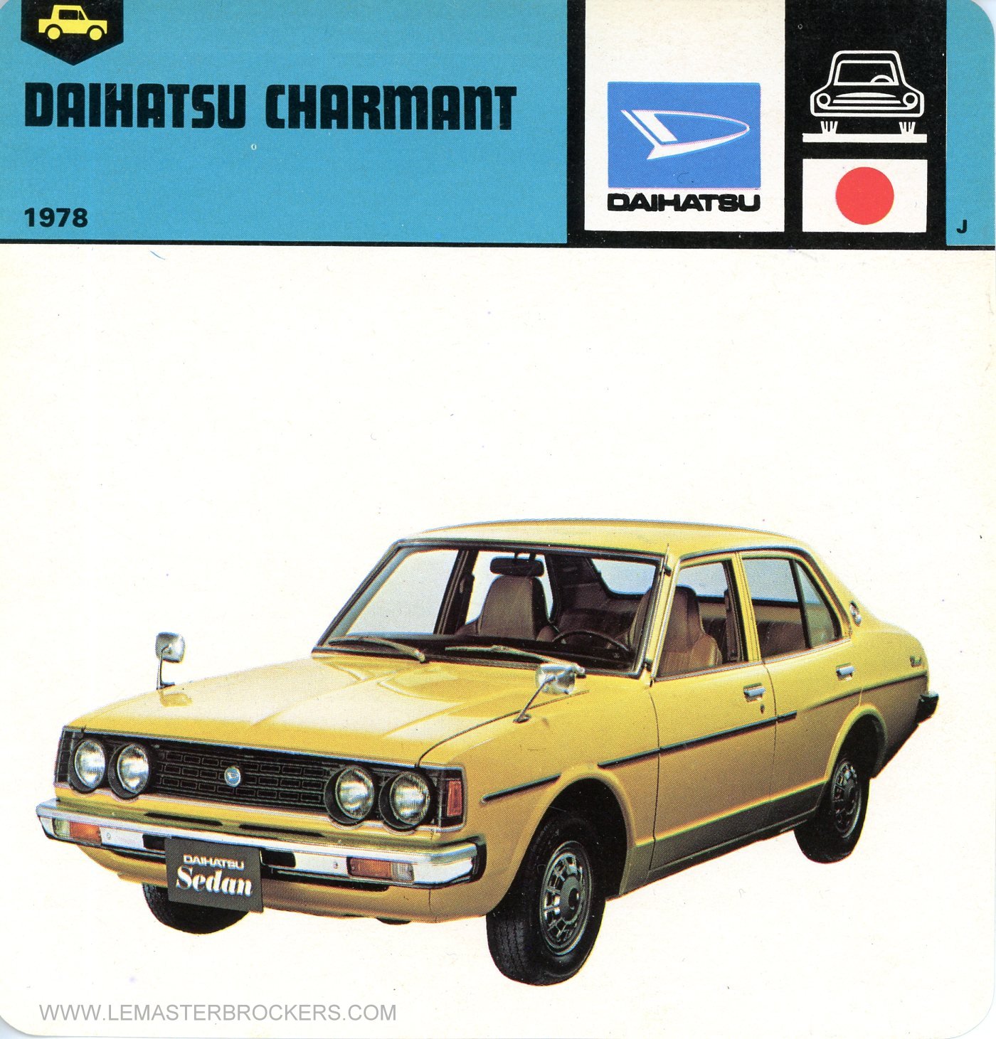 FICHE AUTO DAIHATSU CHARMANT - 1978