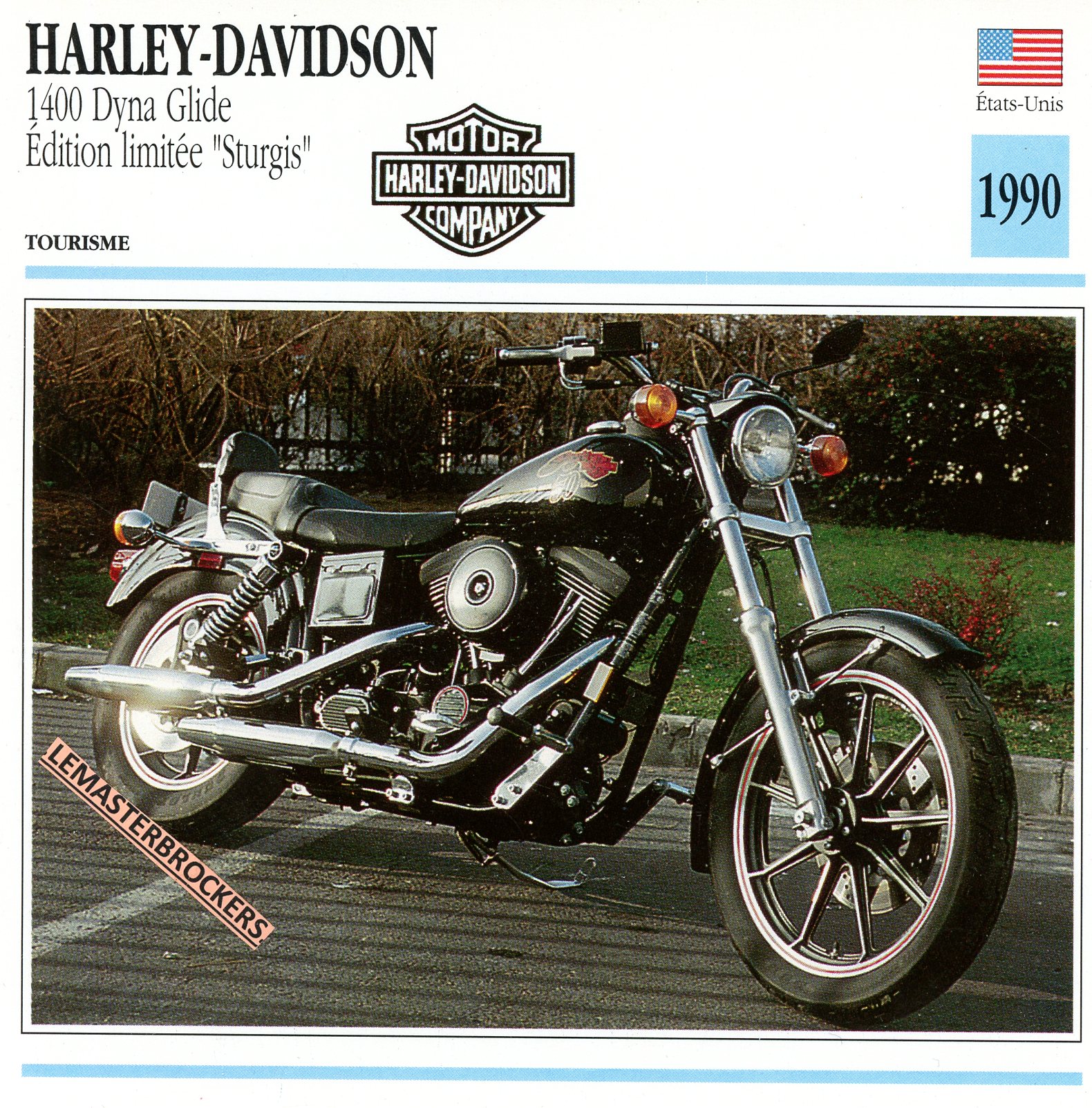HARLEY-DAVIDSON-1400-DYNA-GLIDE-ÉDITION-LIMITÉE-STURGIS-1990-FICHE-MOTO-LEMASTERBROCKERS