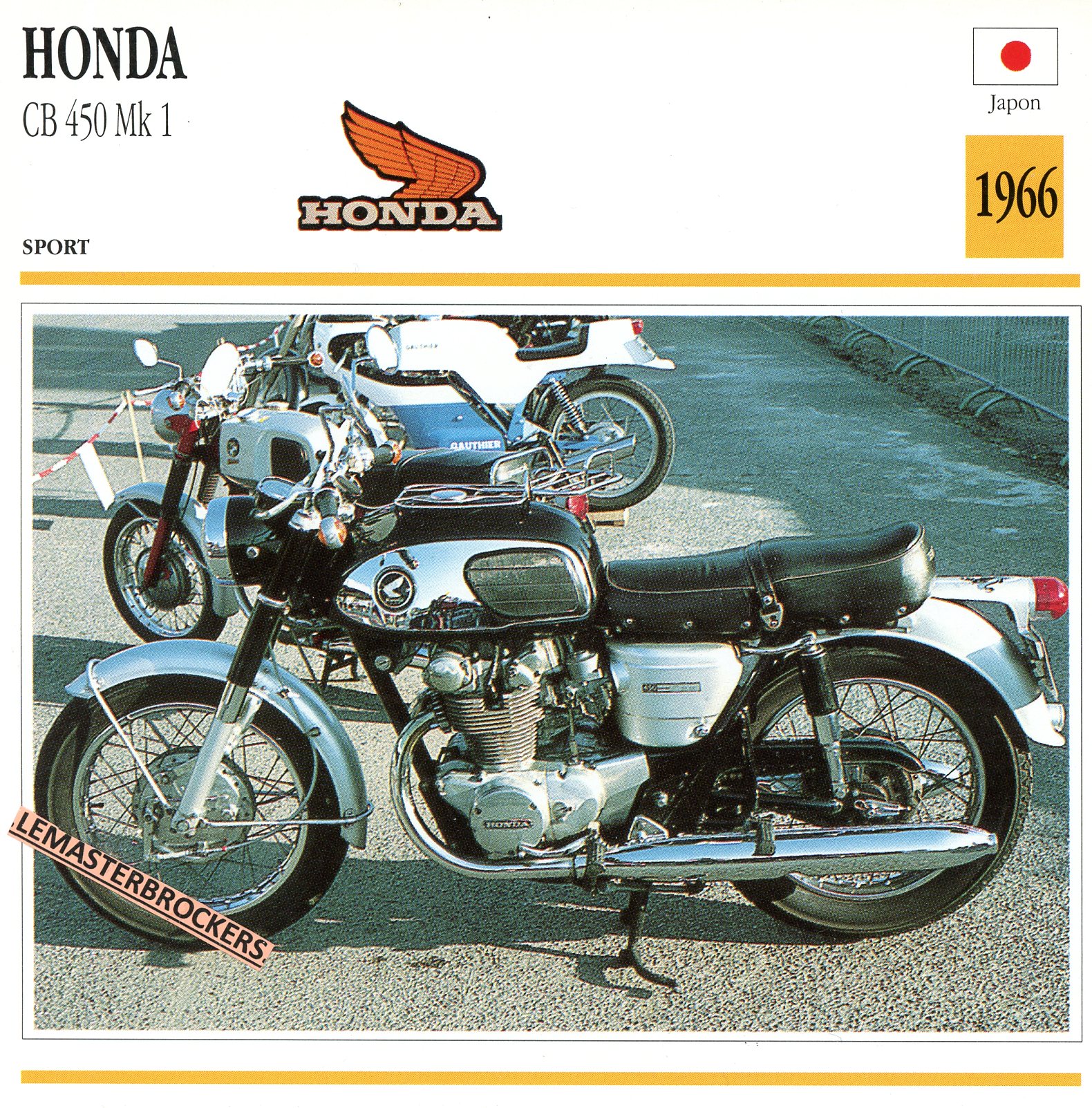 FICHE-MOTO-HONDA-CB450-MK1-1966-LEMASTERBROCKERS-CARS-MOTORCYCLE