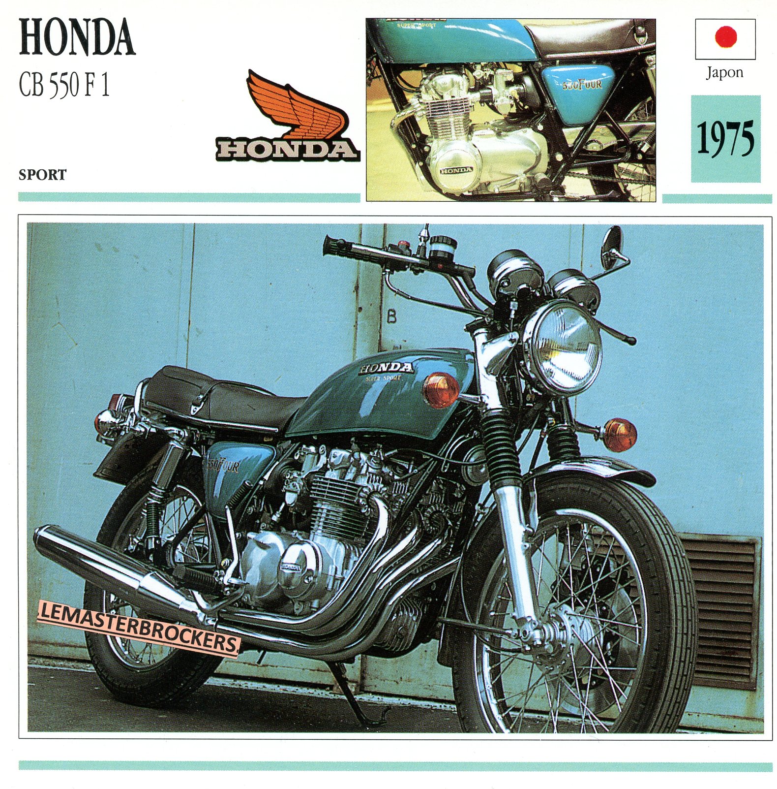 FICHE-MOTO-HONDA-CB550-1975-LEMASTERBROCKERS-CARS-MOTORCYCLE