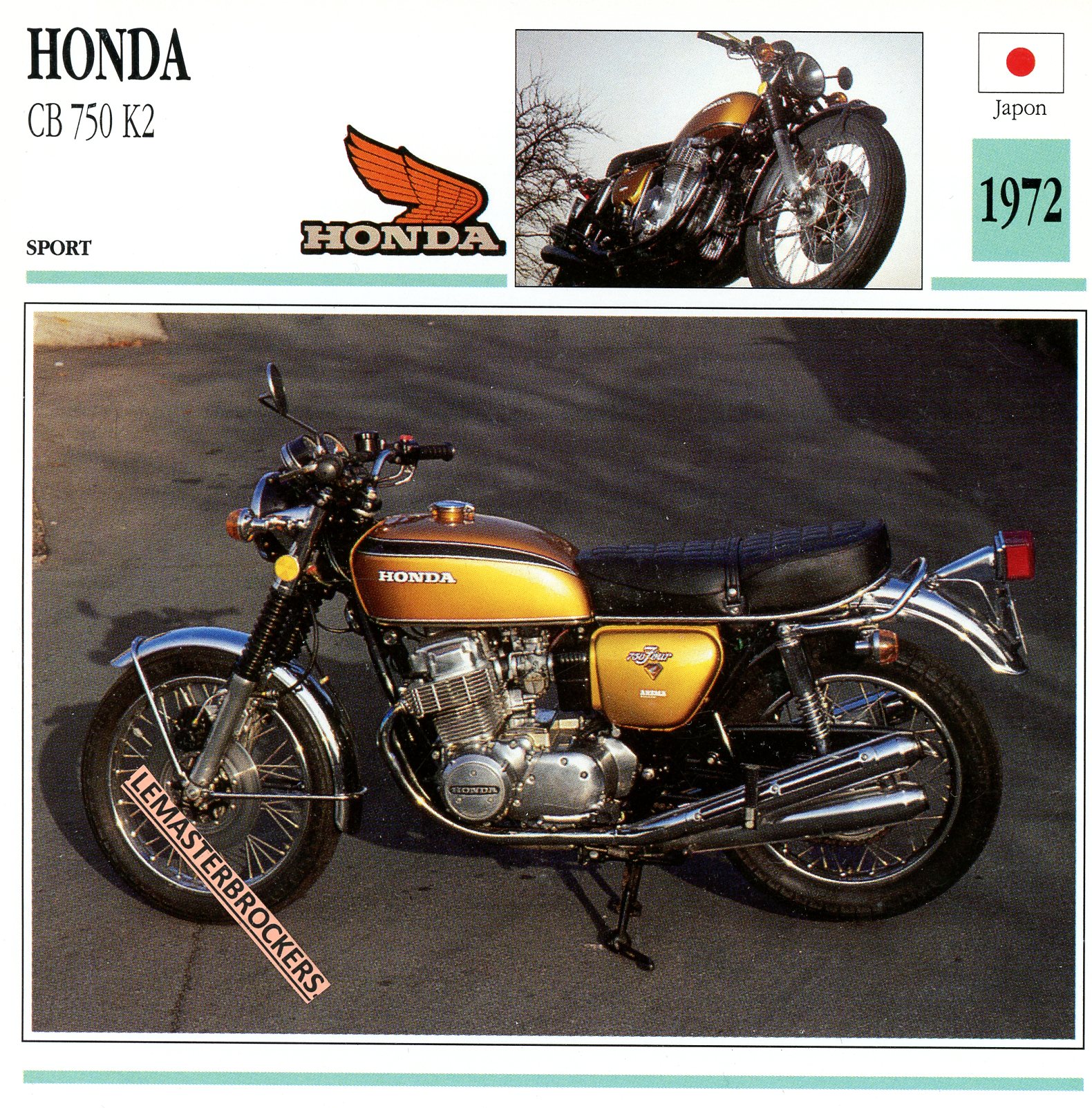FICHE-MOTO-HONDA-750-CB-CB750-1972-LEMASTERBROCKERS-CARS-MOTORCYCLE