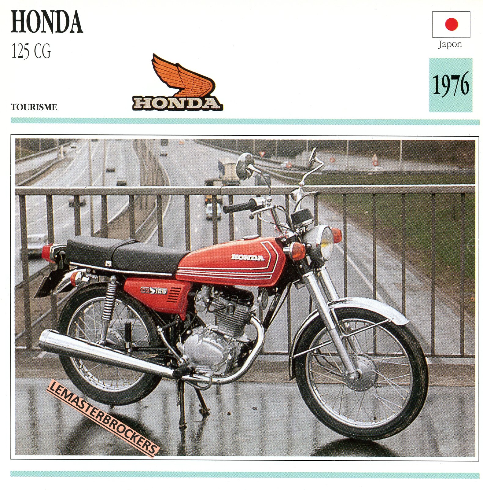 FICHE-MOTO-HONDA-125CG-1976-LEMASTERBROCKERS-CARS-MOTORCYCLE
