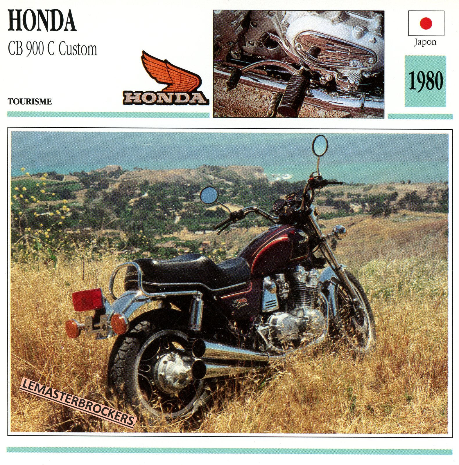 FICHE-MOTO-HONDA-CB-CB900-1980-LEMASTERBROCKERS-CARS-MOTORCYCLE