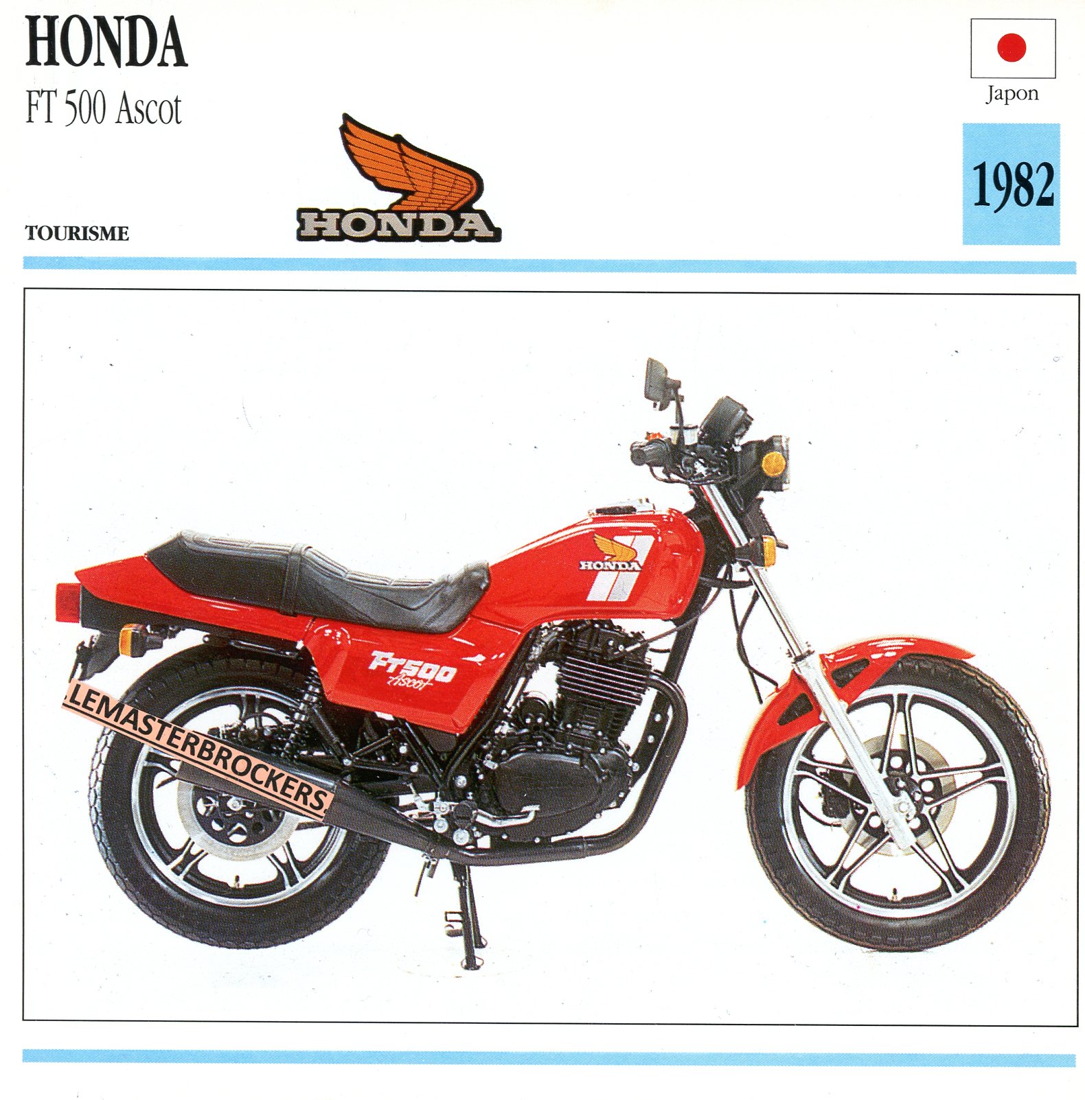 FICHE-MOTO-HONDA-FT-FT500-1982-LEMASTERBROCKERS-CARS-MOTORCYCLE
