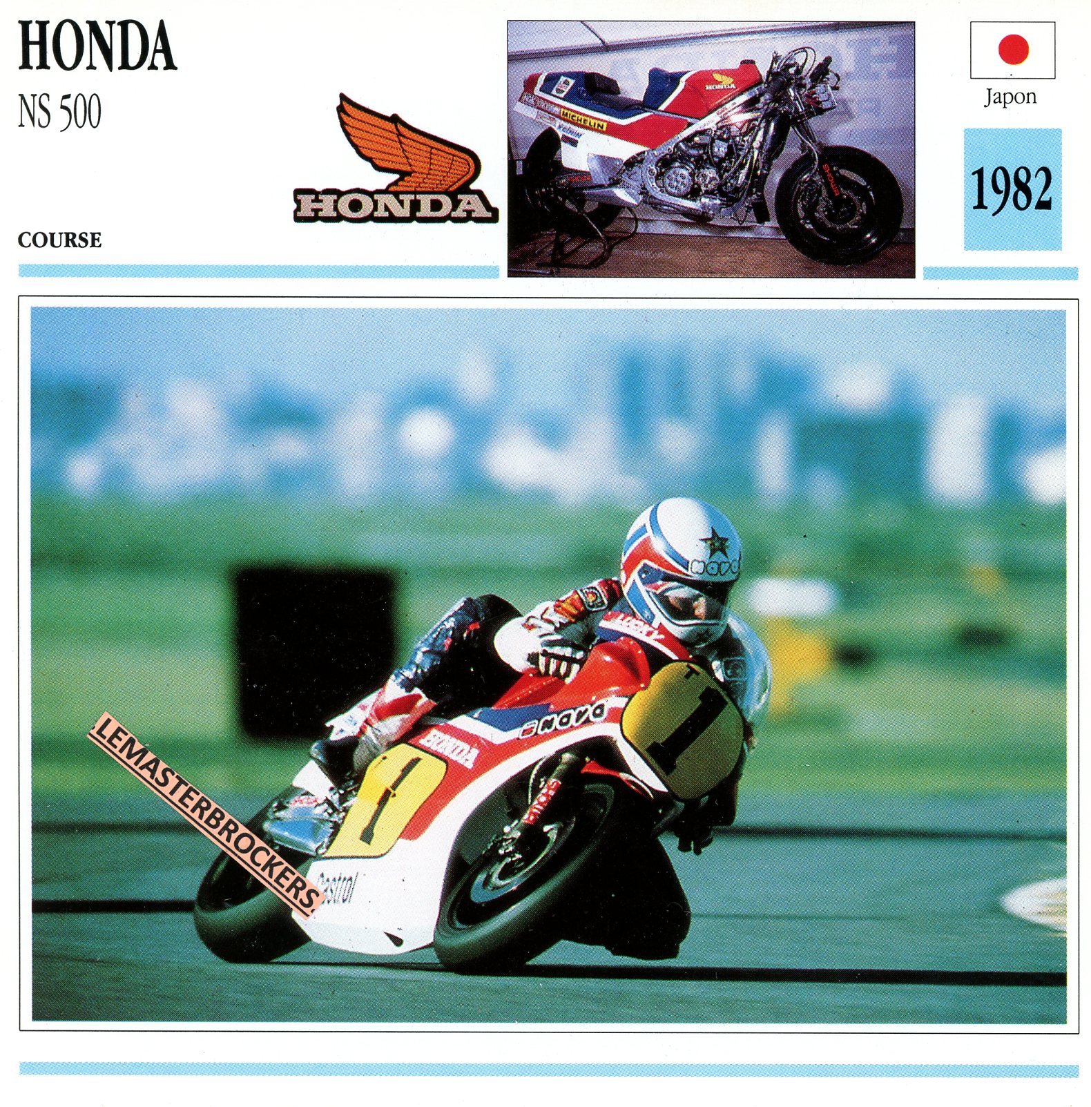 FICHE-MOTO-HONDA-NS-NS500-1982-LEMASTERBROCKERS-CARS-MOTORCYCLE