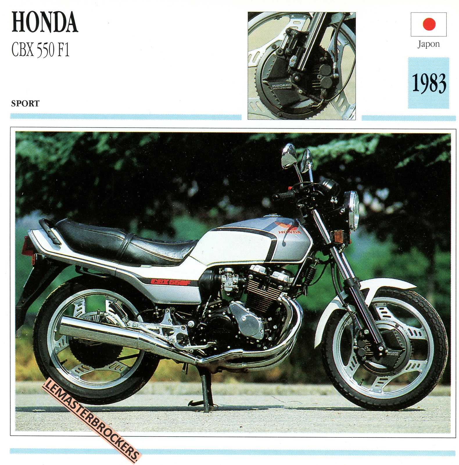 FICHE-MOTO-HONDA-CBX-CBX550-1983-LEMASTERBROCKERS-CARS-MOTORCYCLE
