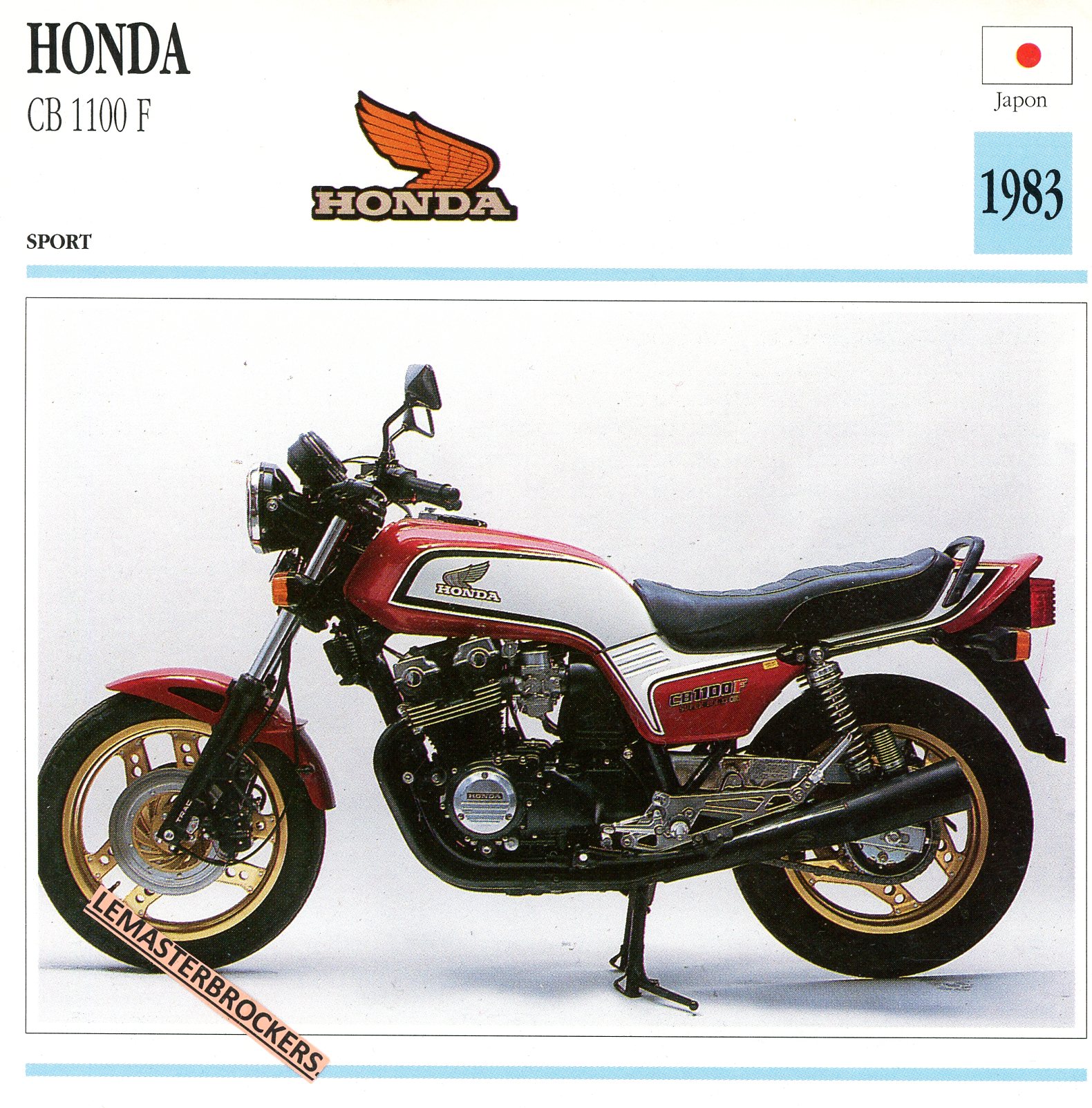 FICHE-MOTO-HONDA-CB-CB1100F-1983-LEMASTERBROCKERS-CARS-MOTORCYCLE