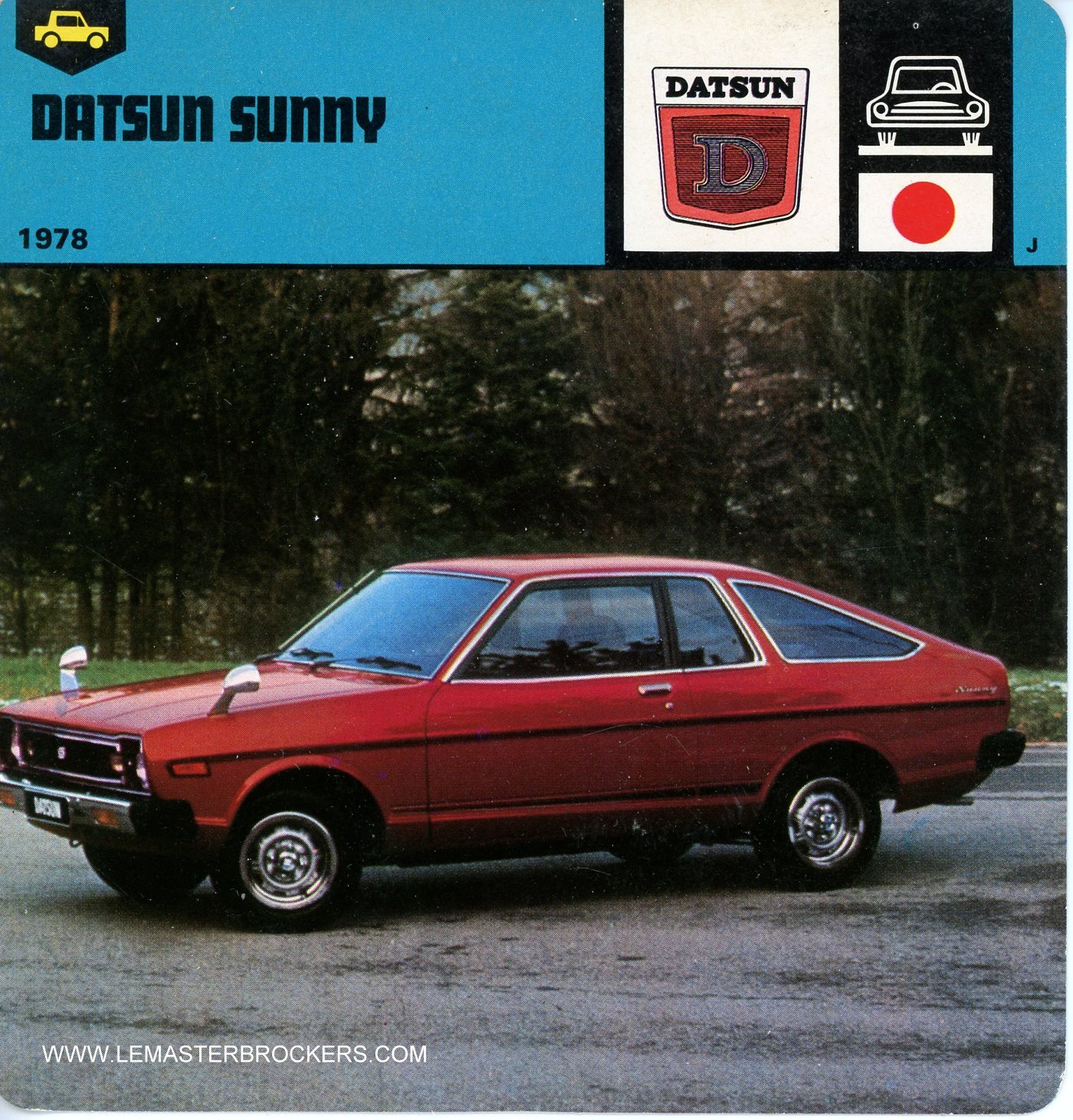 FICHE AUTO DATSUN SUNNY - 1978