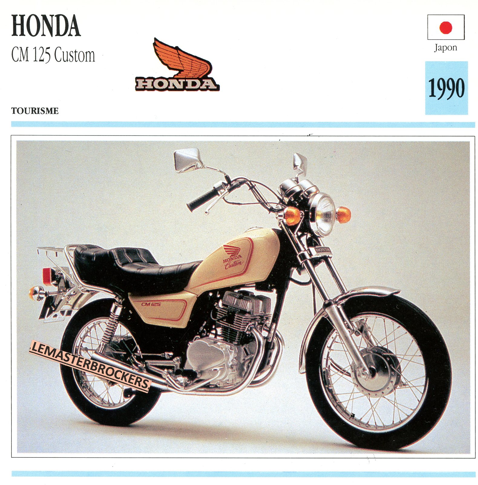 FICHE-MOTO-HONDA-CM-125-CM125-LEMASTERBROCKERS-CARS-MOTORCYCLE
