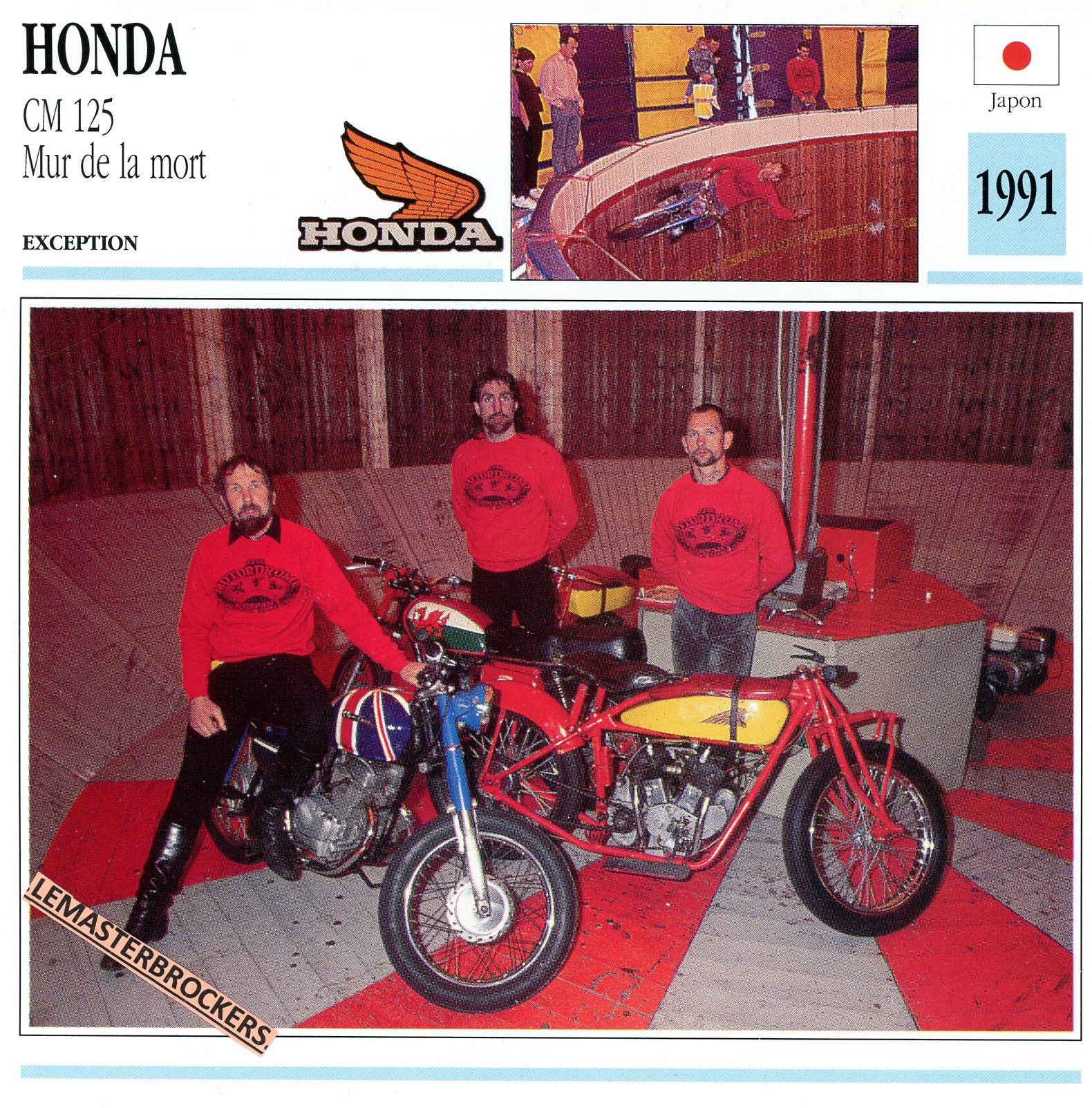 FICHE-MOTO-HONDA-CM-125-CM125-MUR-DE-LA-MORT-LEMASTERBROCKERS-CARS-MOTORCYCLE