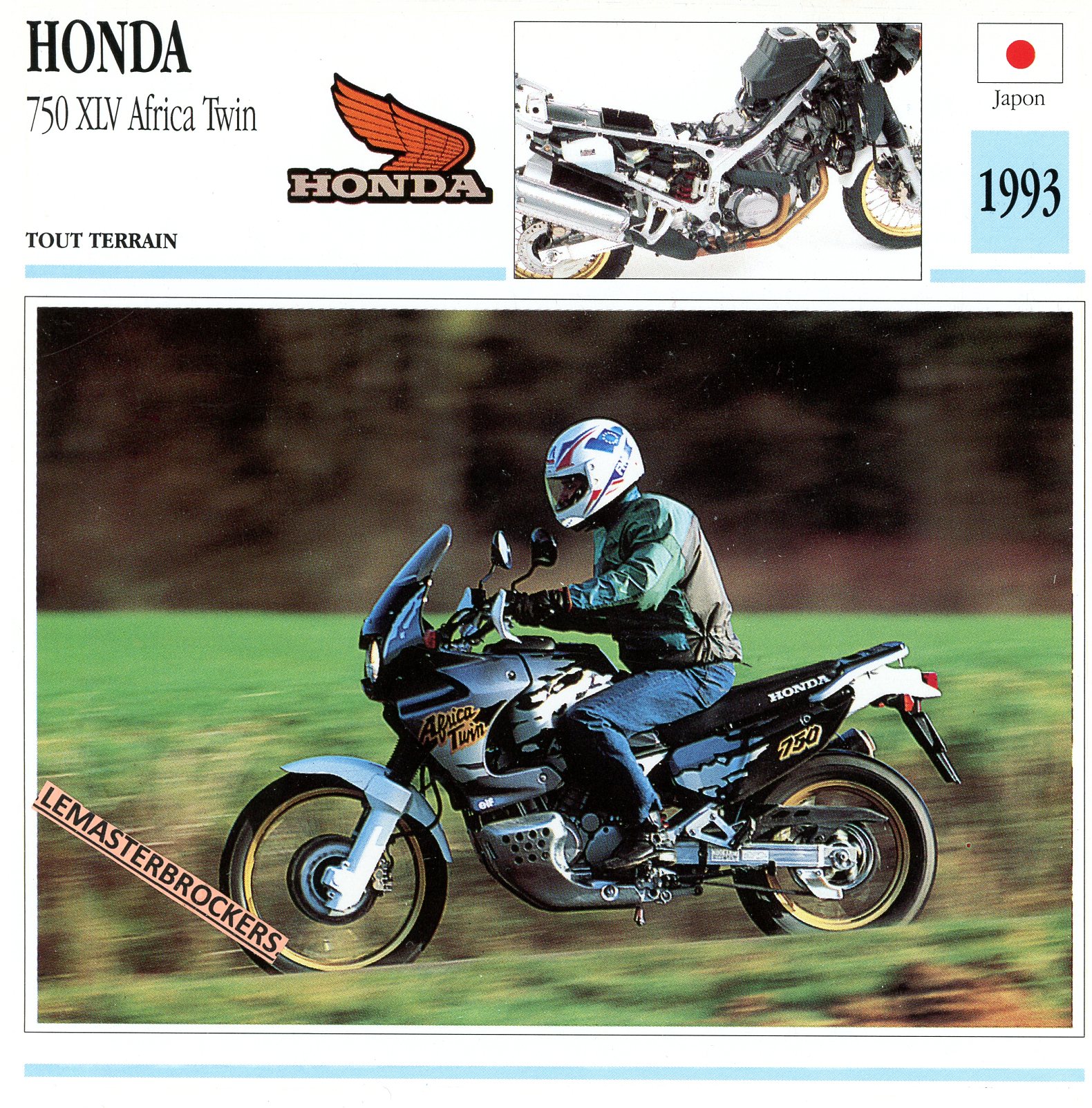 FICHE-MOTO-HONDA-XLV-750-AFRICA-TWIN-1993-LEMASTERBROCKERS-CARS-MOTORCYCLE