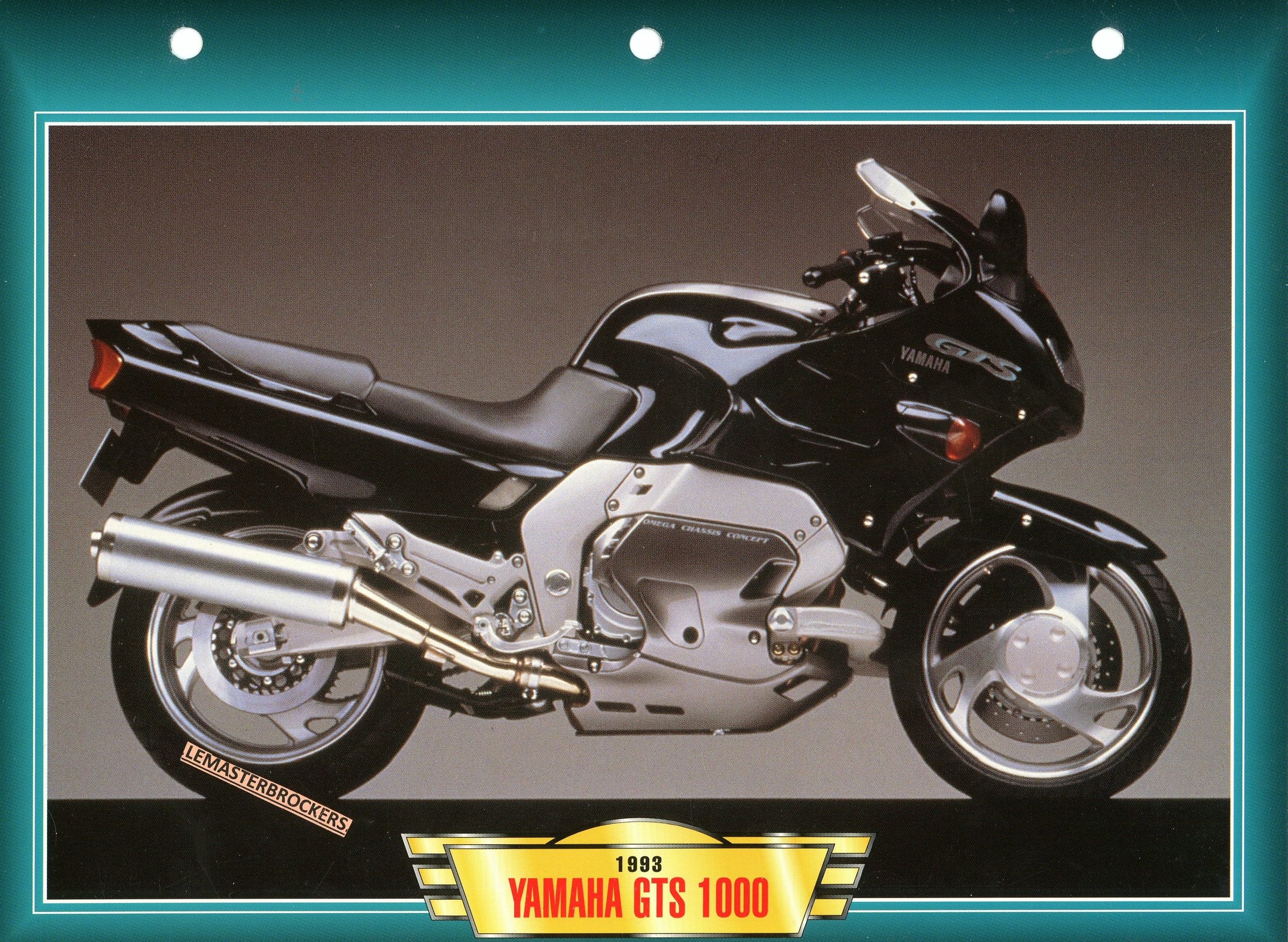 FICHE MOTO YAMAHA GTS 1000 - CARD YAMAHA TECHNIQUE GTS1000