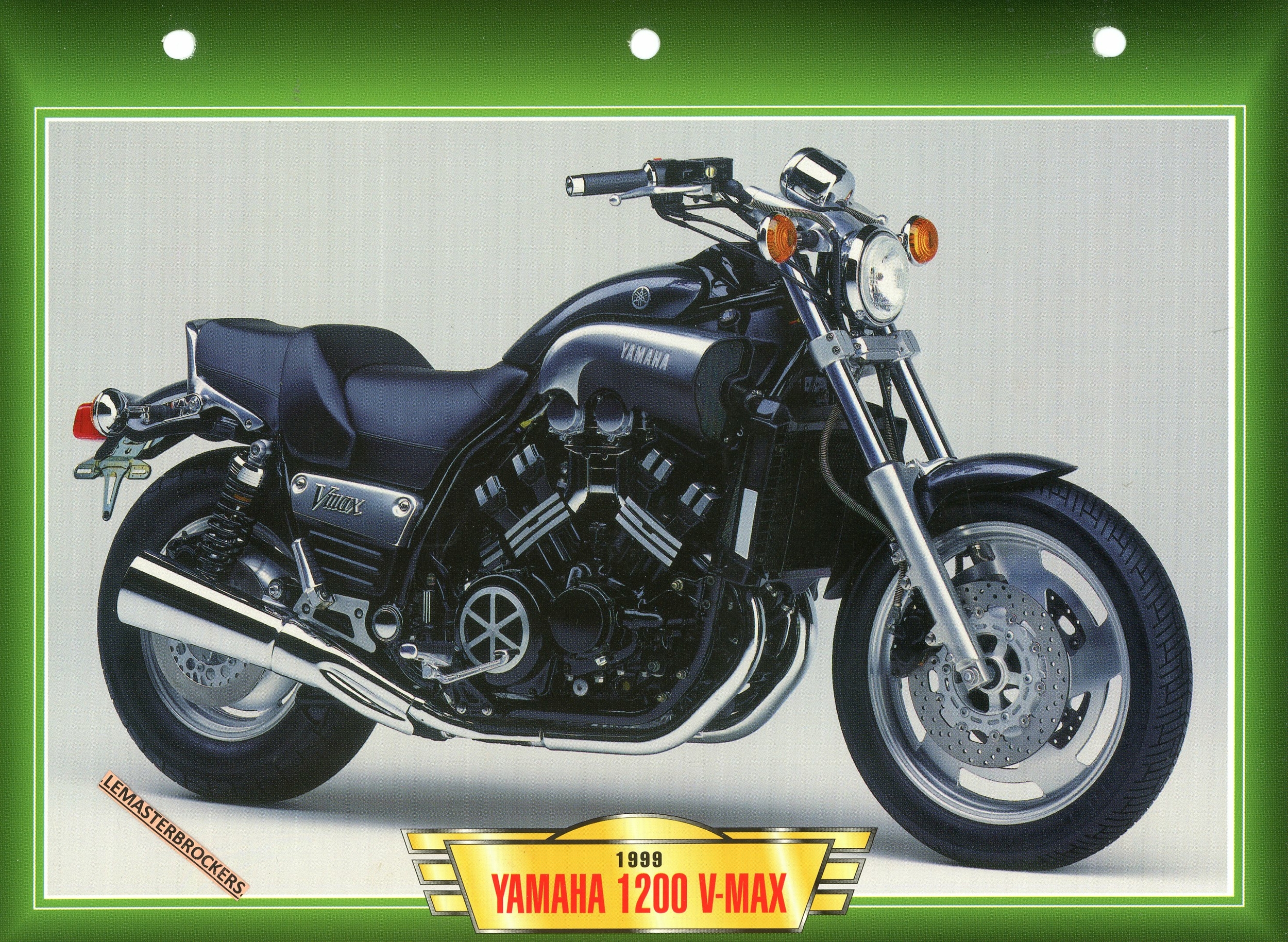 FICHE MOTO YAMAHA 1200 V-MAX 1999 - CARD TECHNIQUE YAMAHA VMAX