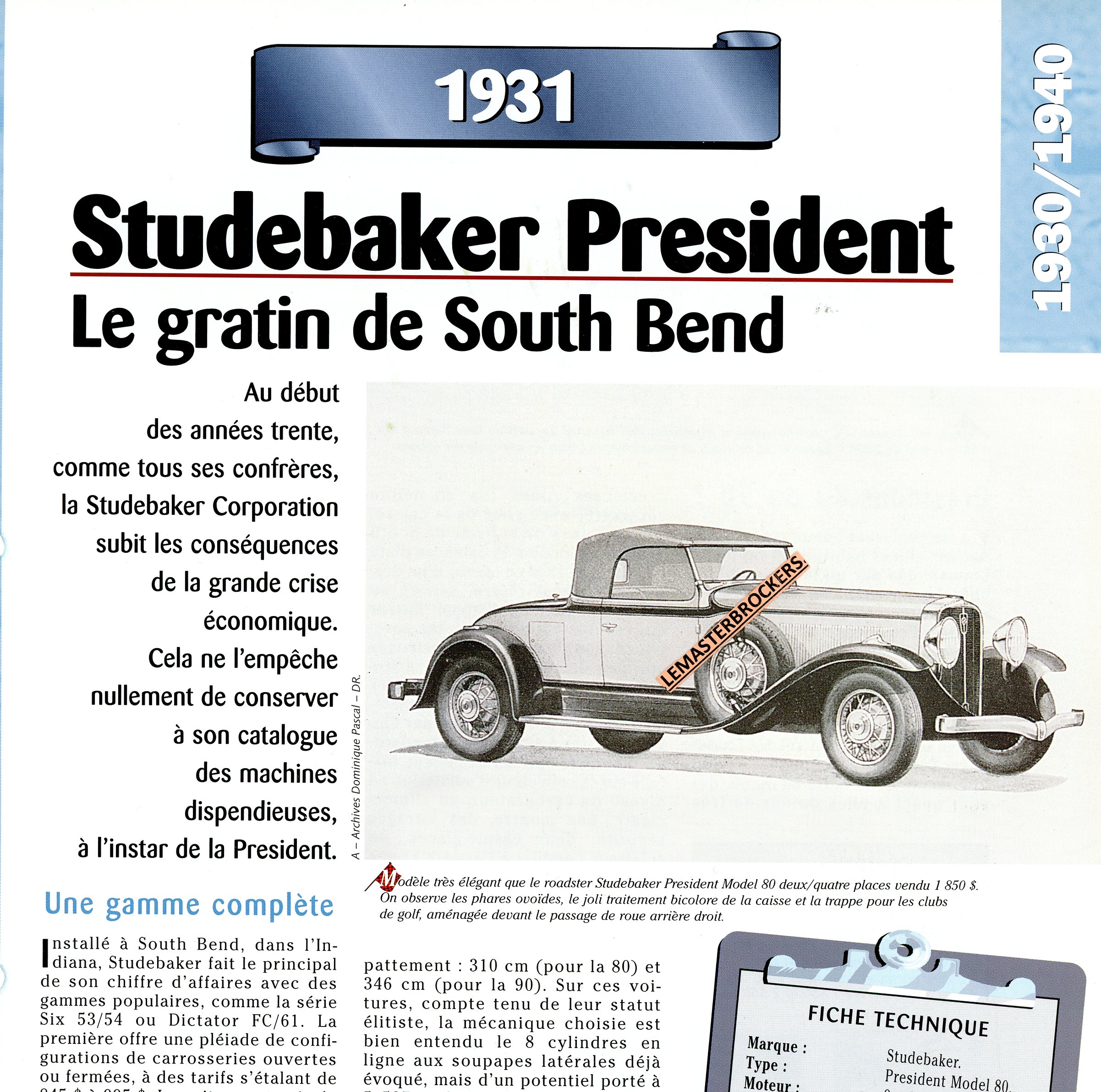 FICHE-TECHNIQUE-STUDEBAKER-PRESIDENT-1931-FICHE-AUTO-LEMASTERBROCKERS