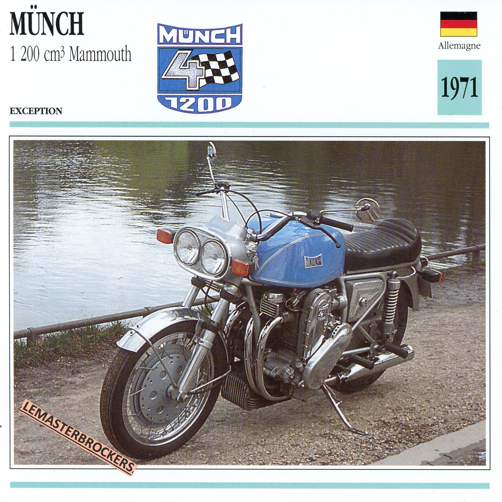 FICHE-MOTO-MUNCH-1200-MAMMOUTH-1971-LEMASTERBROCKERS-CARD-MOTORCYCLE