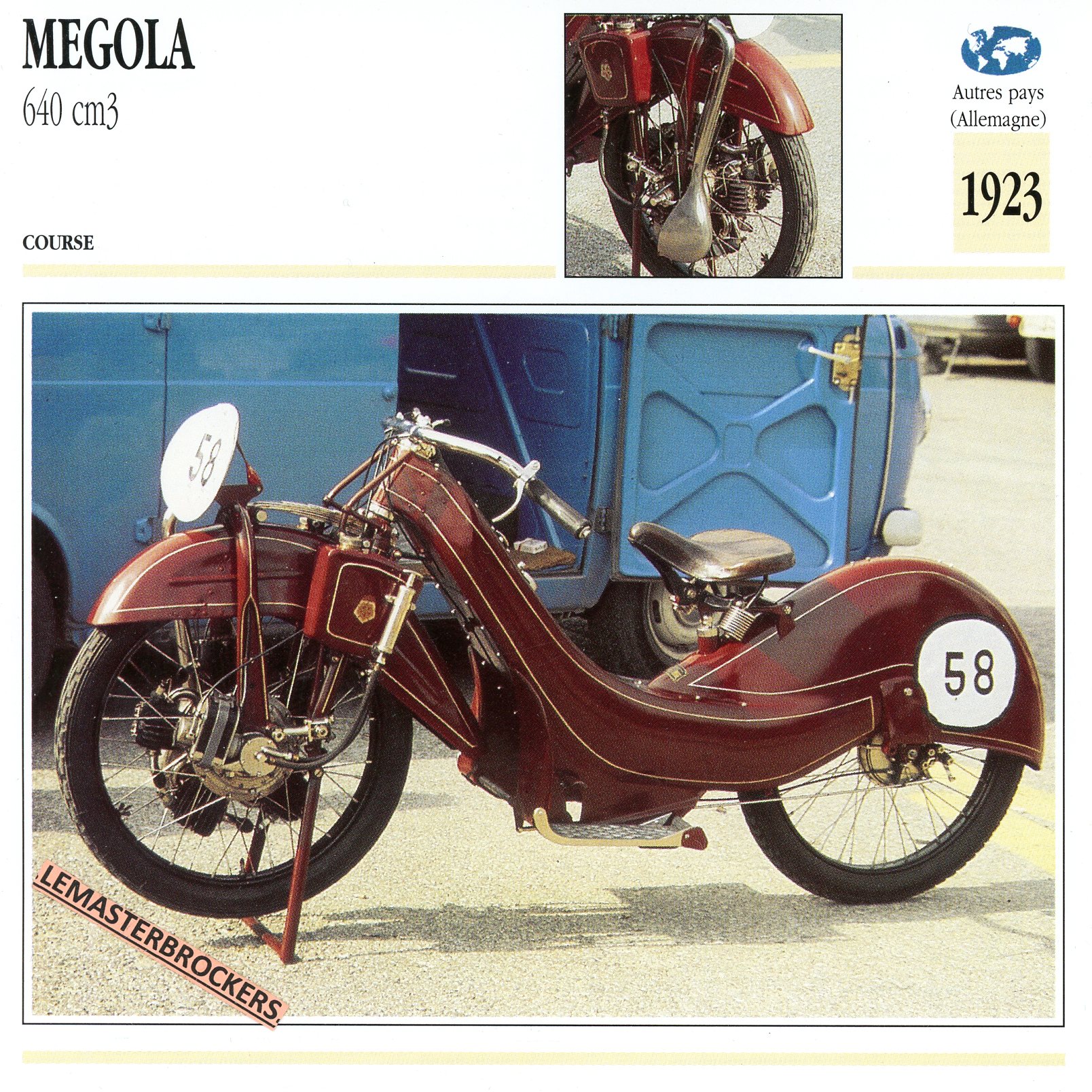 FICHE-MOTO-MEGOLA-640cc-1923-LEMASTERBROCKERS-CARD-MOTORCYCLE