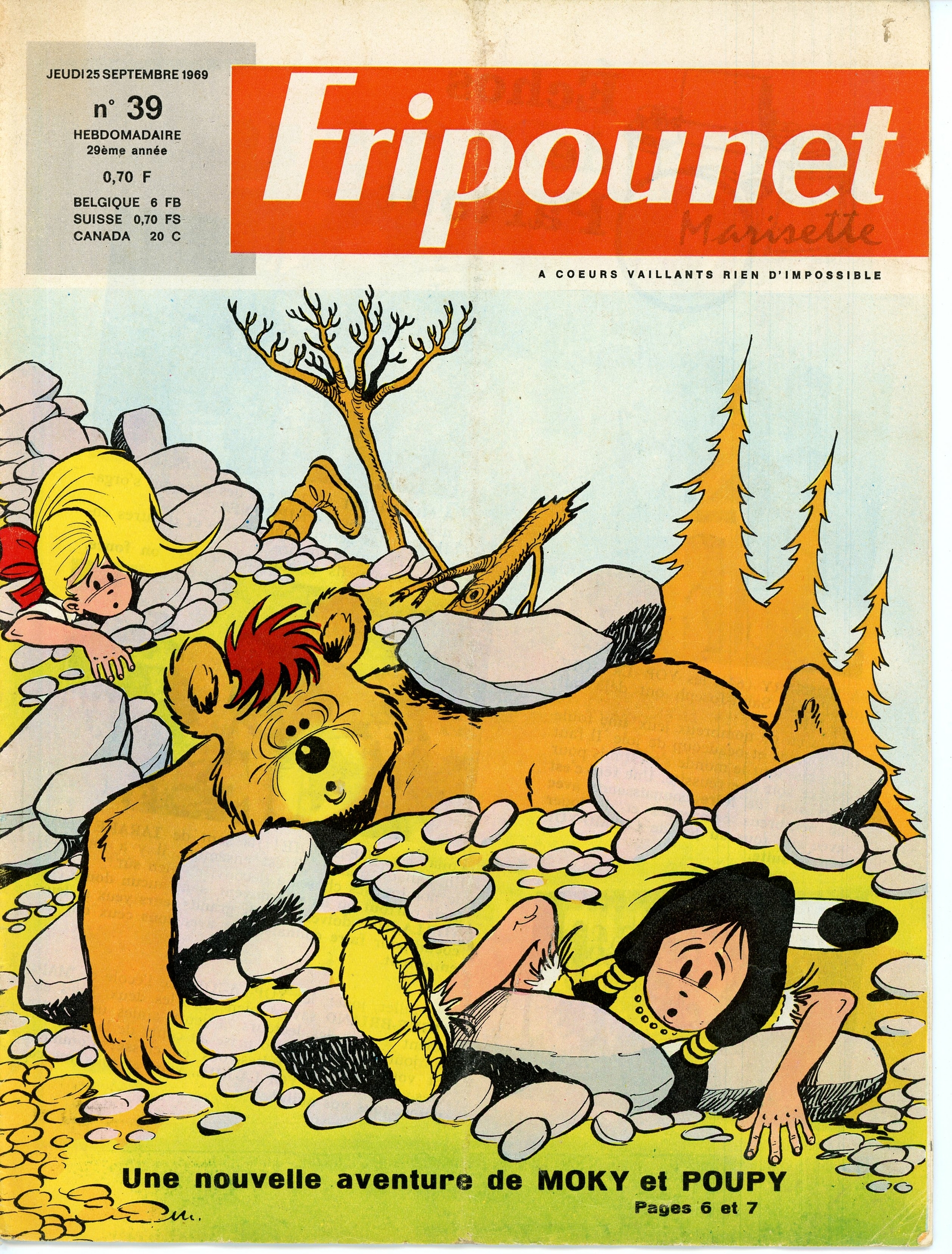 FRIPOUNET ET MARISETTE N° 39 - JEUDI 25 SEPTEMBRE 1969