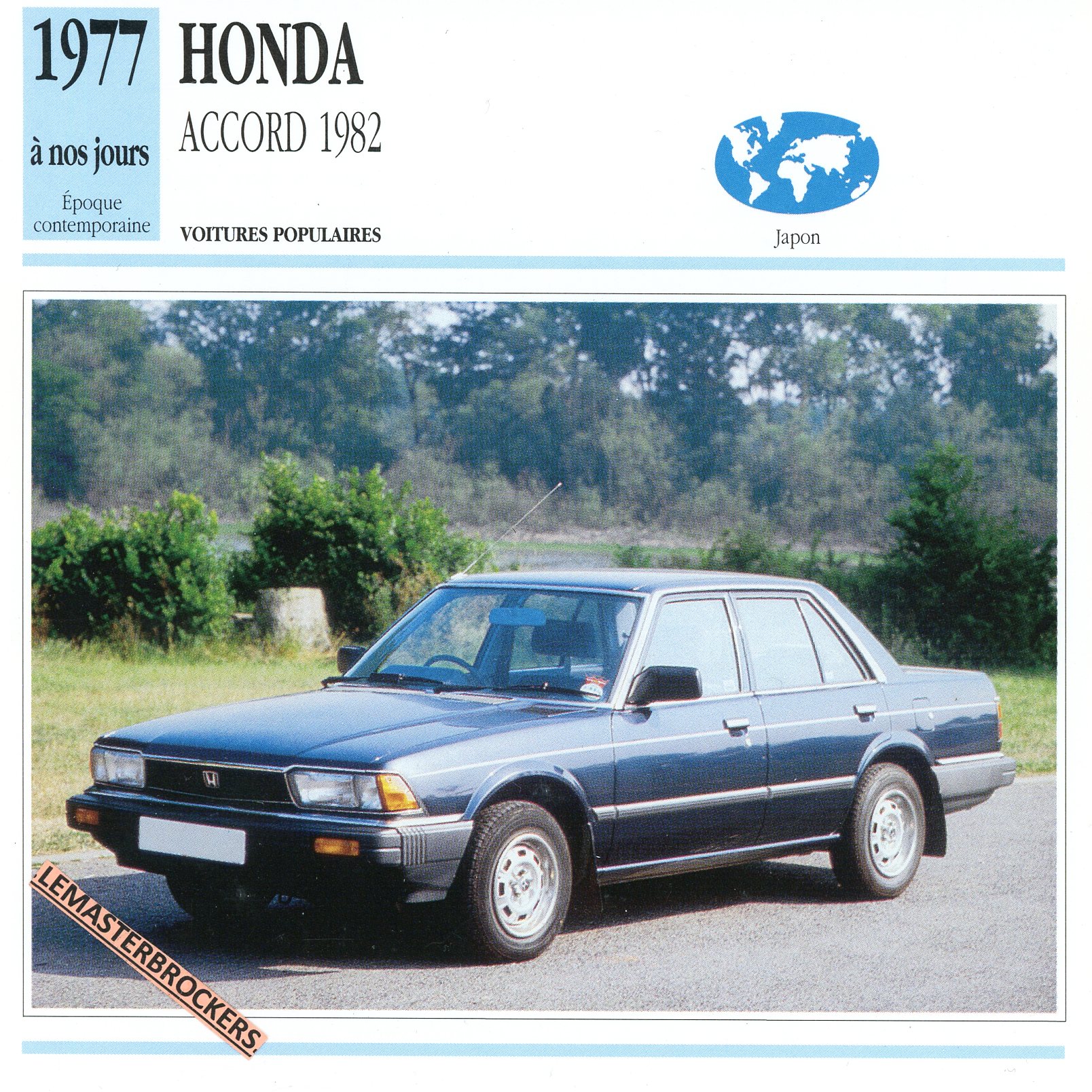 HONDA ACCORD 1982 - FICHE AUTO